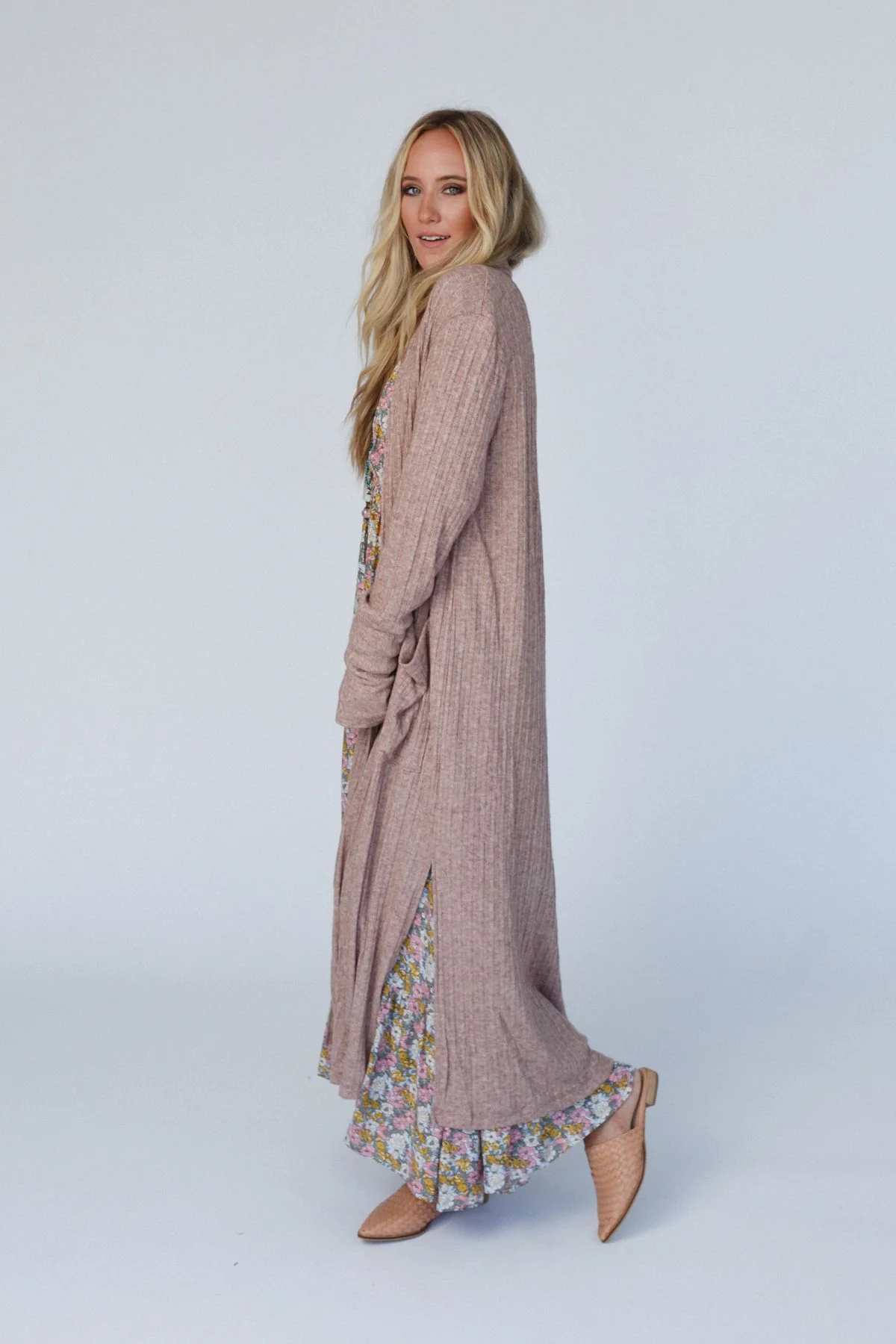 The Nest Finishing Touch Duster Cardigan - Cafe - Image 2
