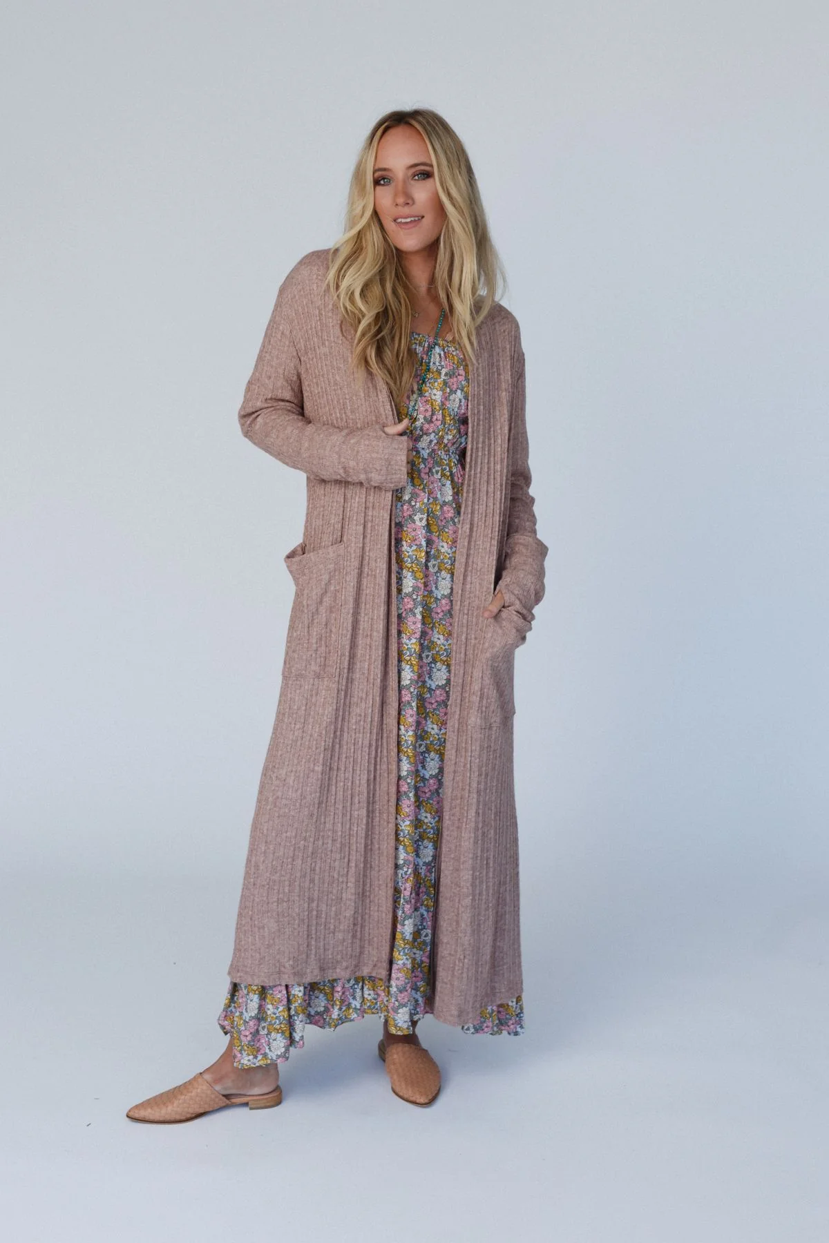 The Nest Finishing Touch Duster Cardigan - Cafe - Image 4