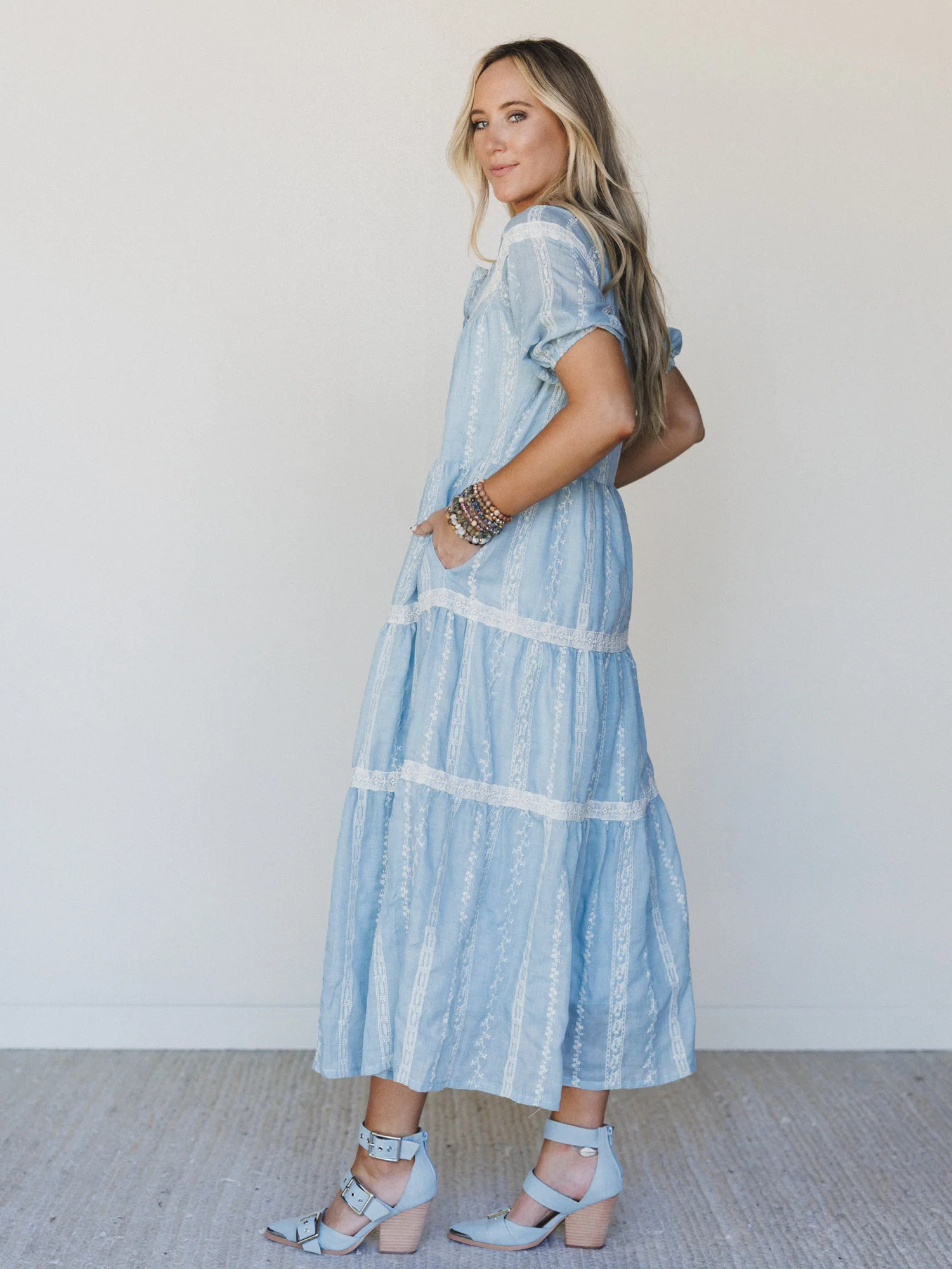Floral Dance Dress - Cloud Wash - Image 3