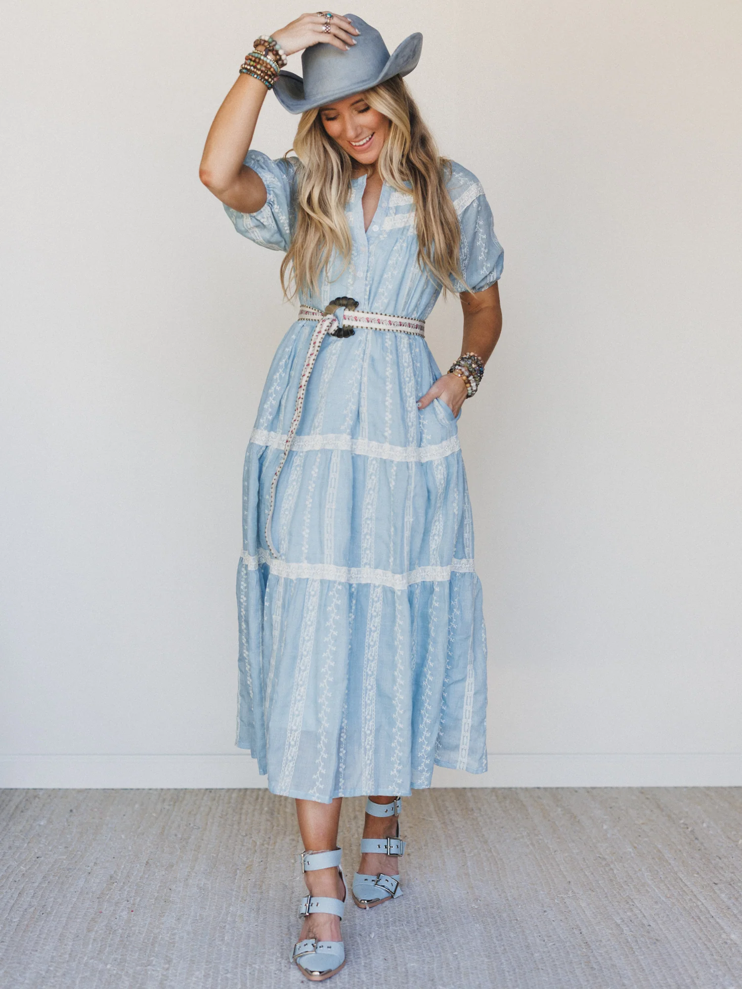 Floral Dance Dress - Cloud Wash - Image 7