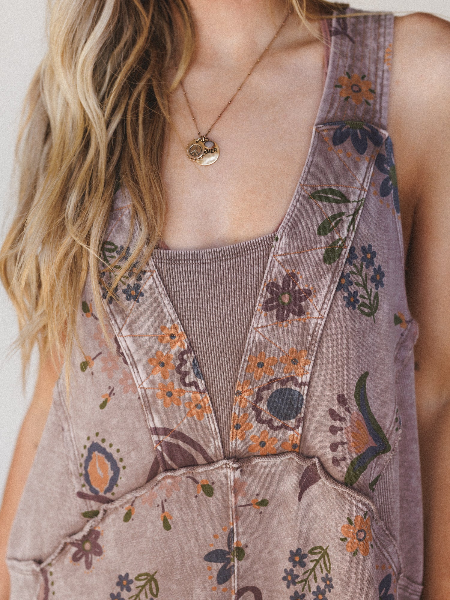 Floral Daylight Jumpsuit - Mocha - Image 3