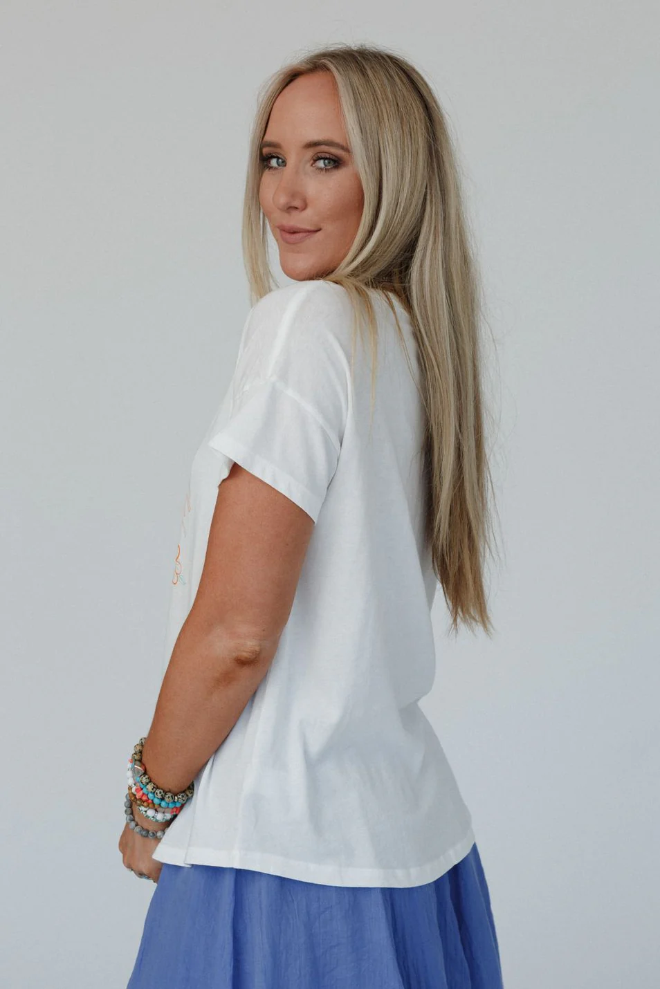 Floral Fireworks Top - Off White - Image 4