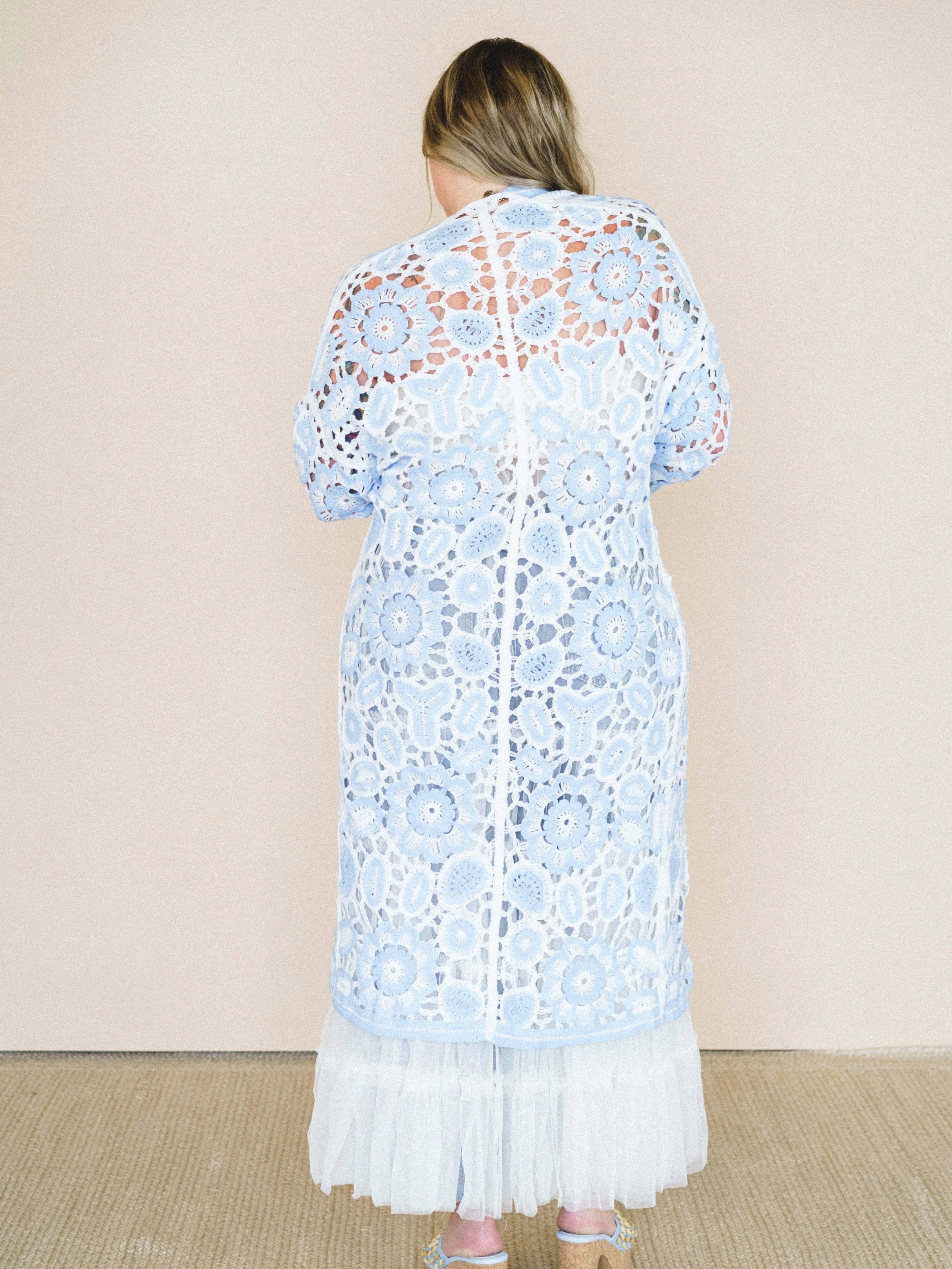 Floral Mood Duster - Blue - Image 4