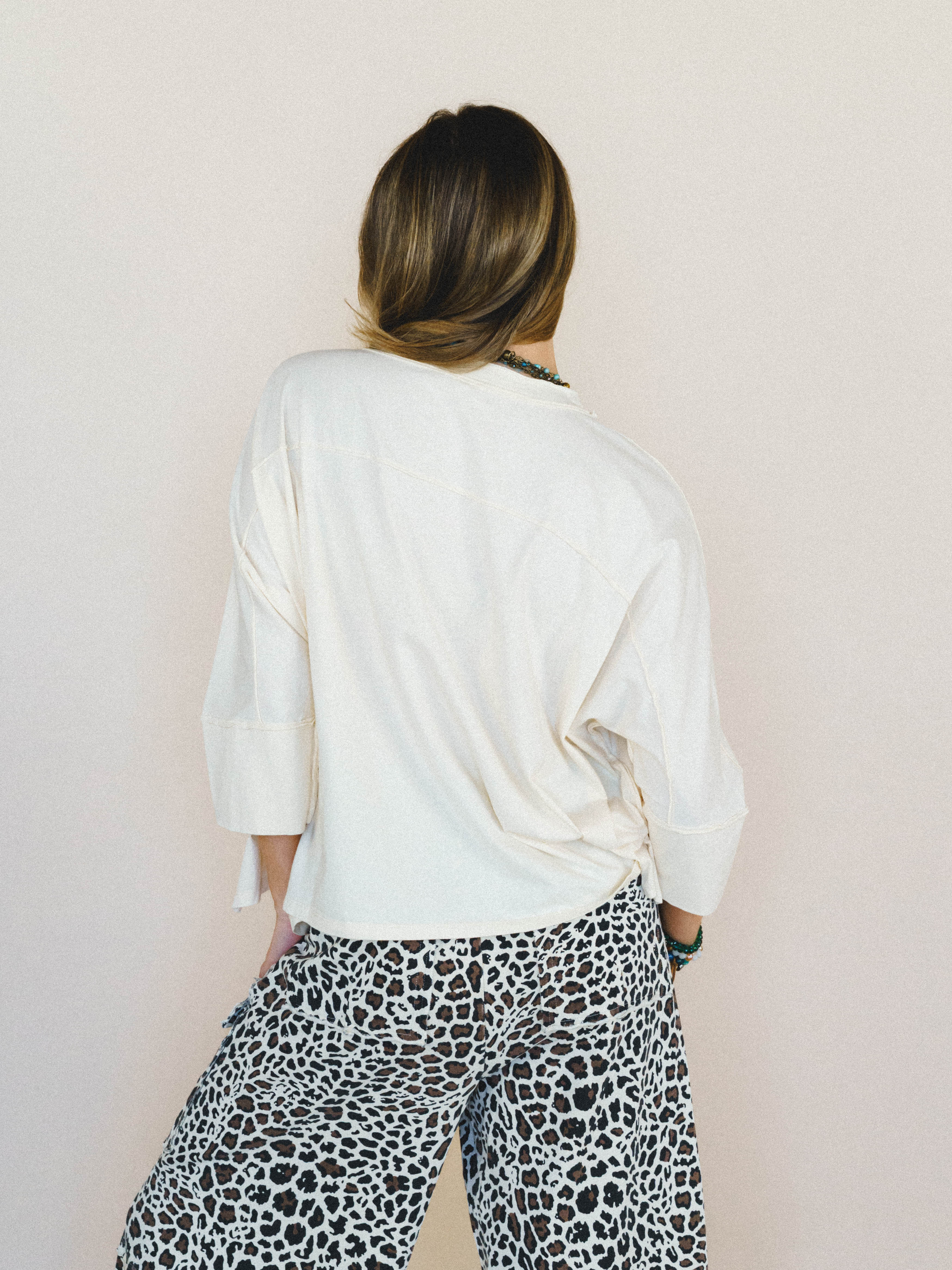 Floral Starburst Top - Cream - Image 4