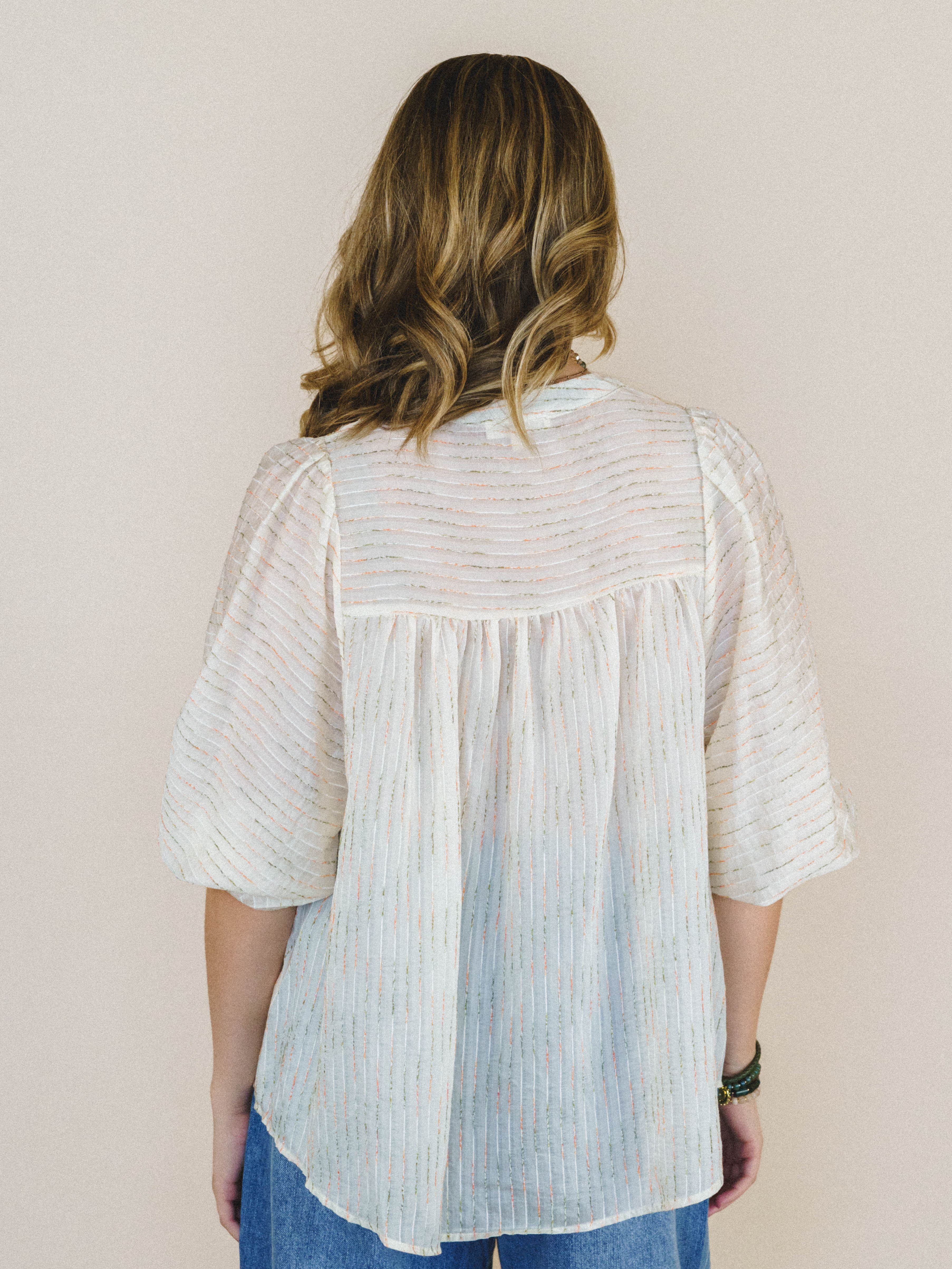 Florence Blouse - Ivory - Image 3