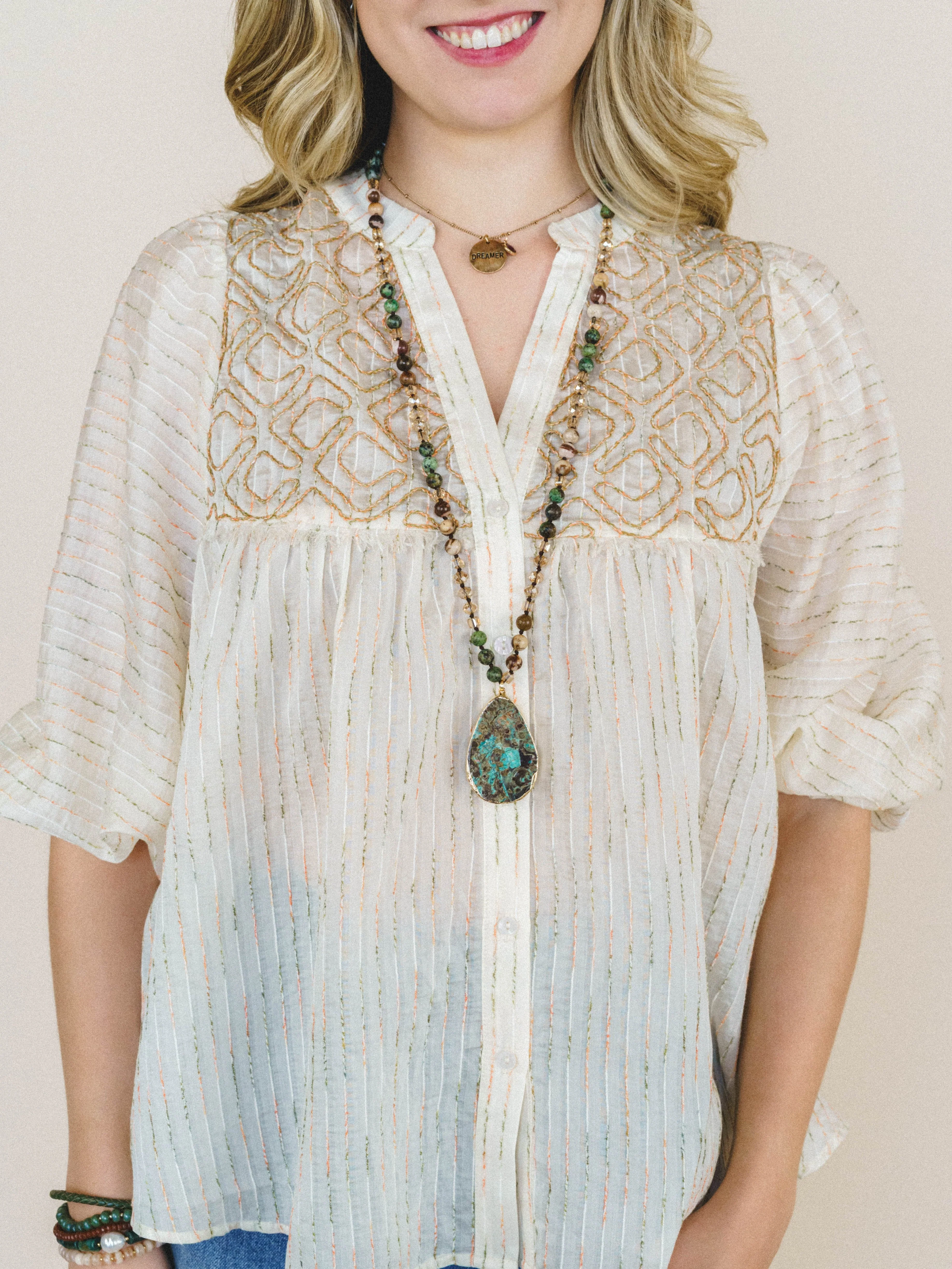 Florence Blouse - Ivory - Image 4
