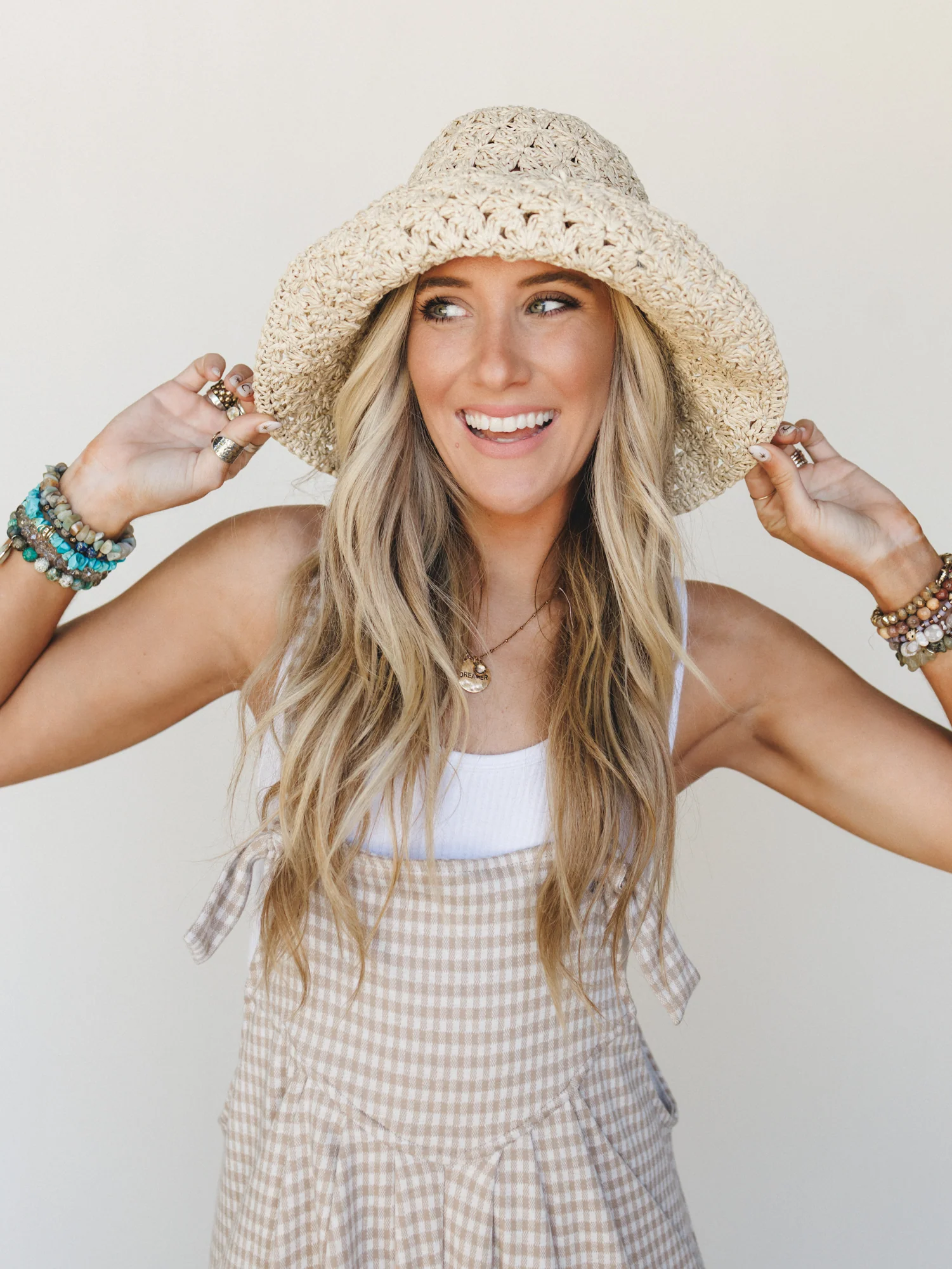 Flower Party Hat - Ivory