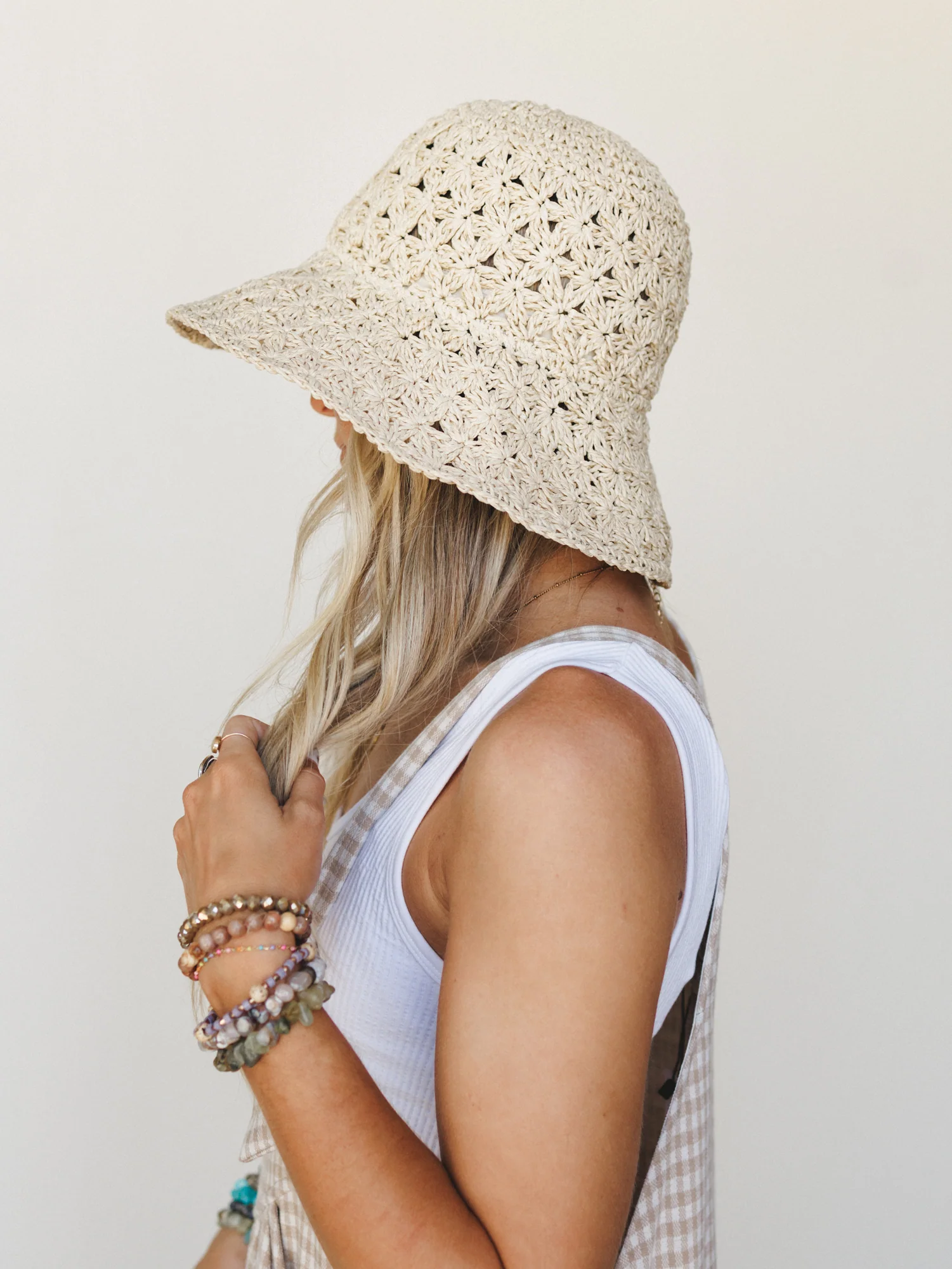 Flower Party Hat - Ivory - Image 4