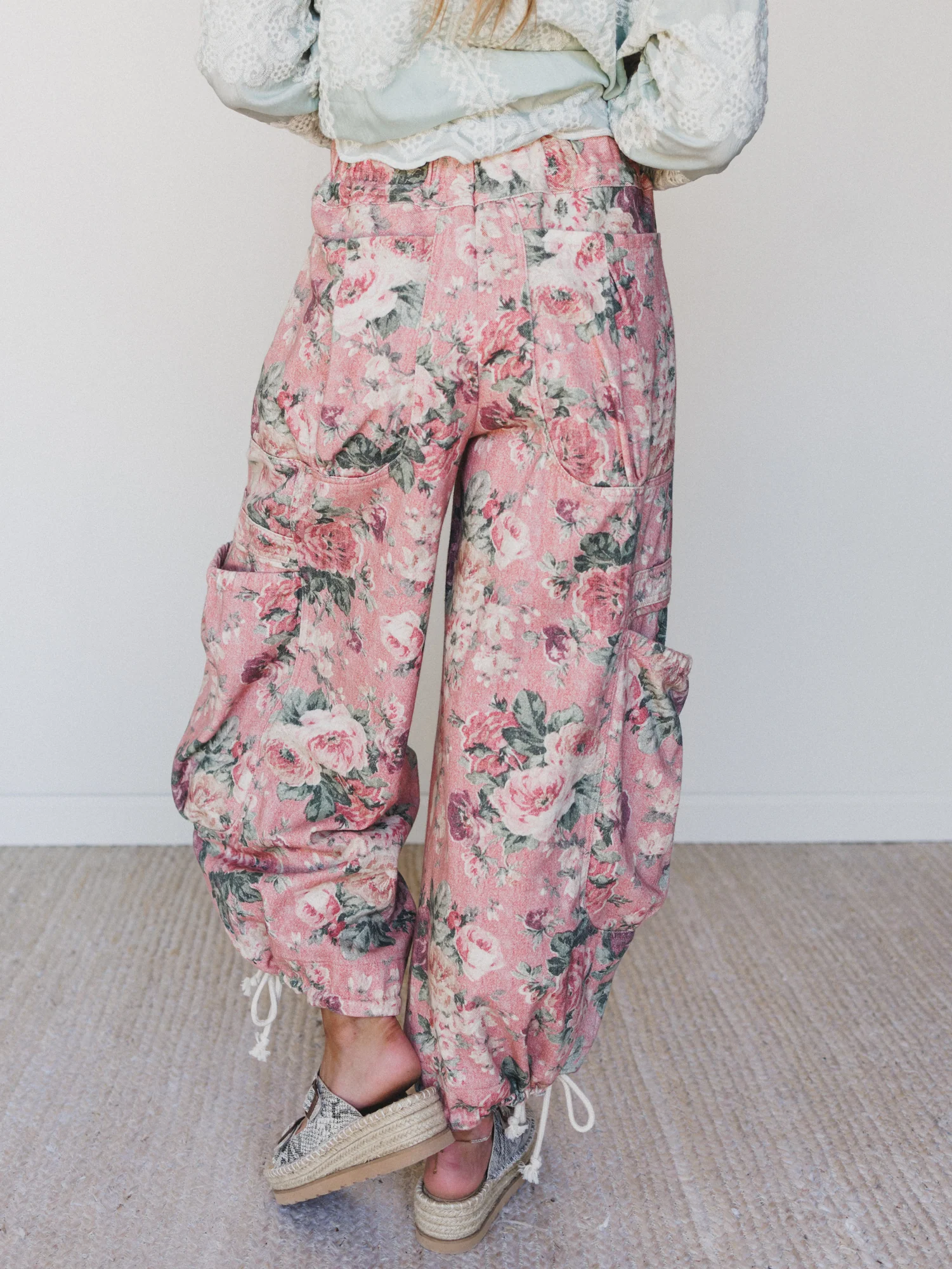 Flower Party Pants - Pink - Image 6