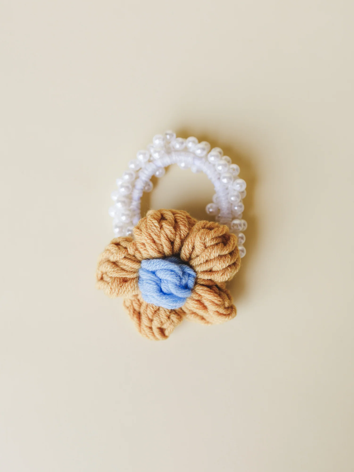 Flowers In Your Hair Scrunchie - Gold