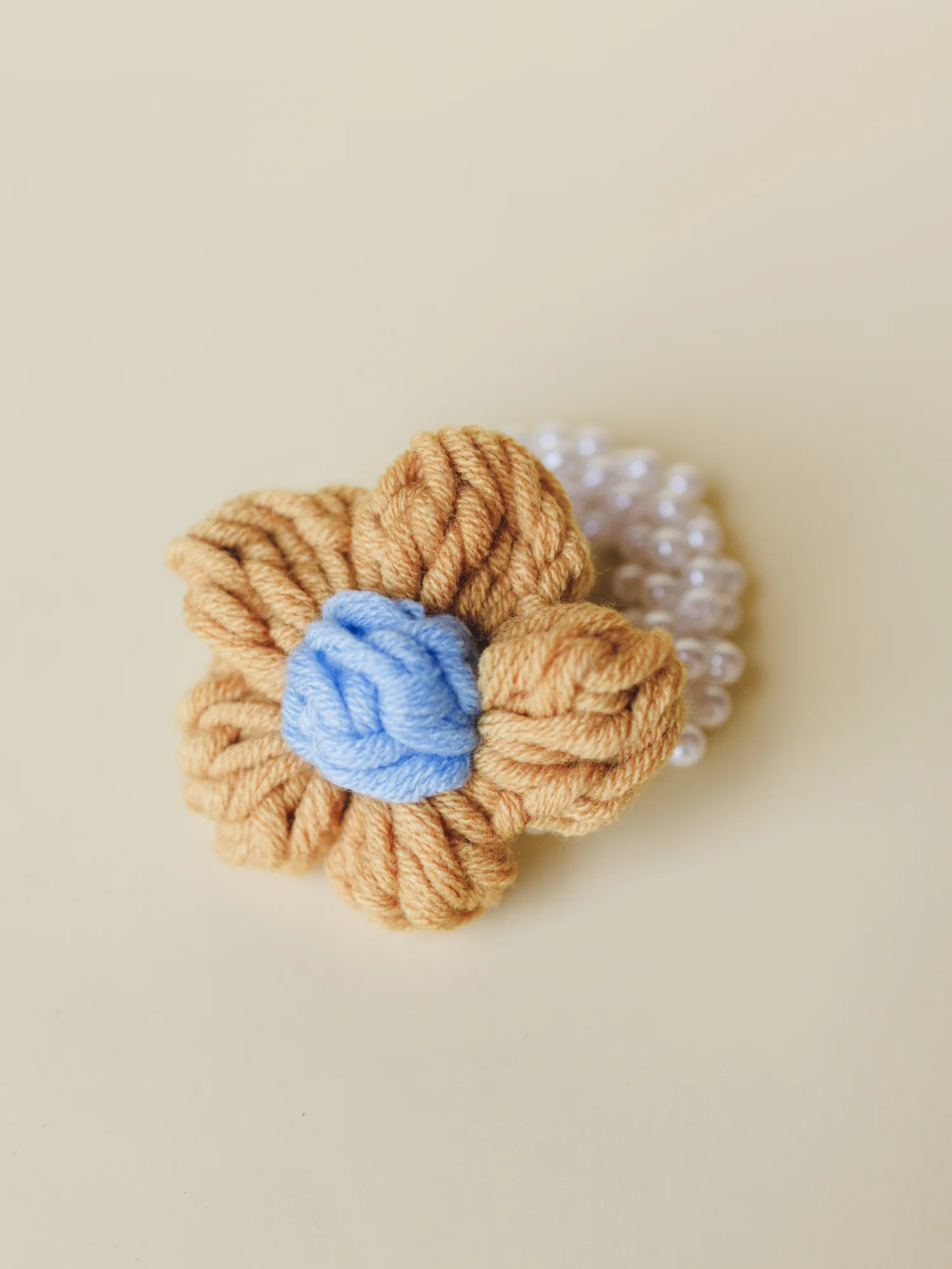 Flowers In Your Hair Scrunchie - Gold - Image 3