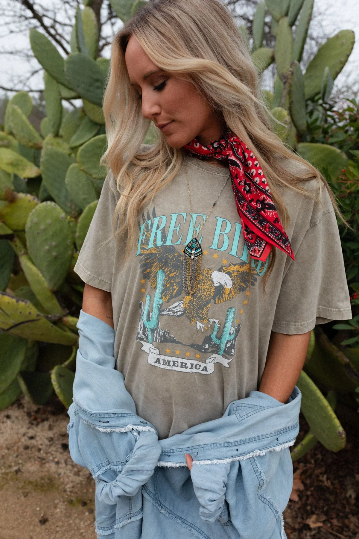 Fly Free Graphic Tee - Mocha - Image 6