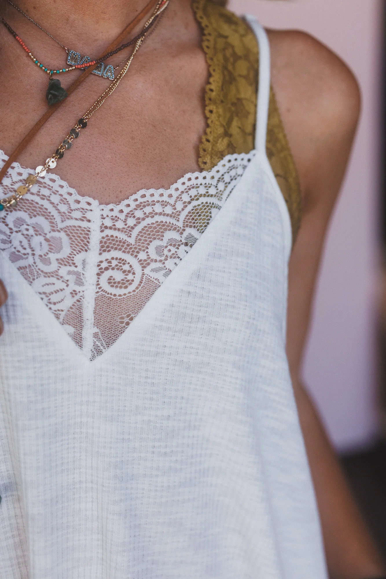 Forever Set Tank Top - Ivory - Image 3