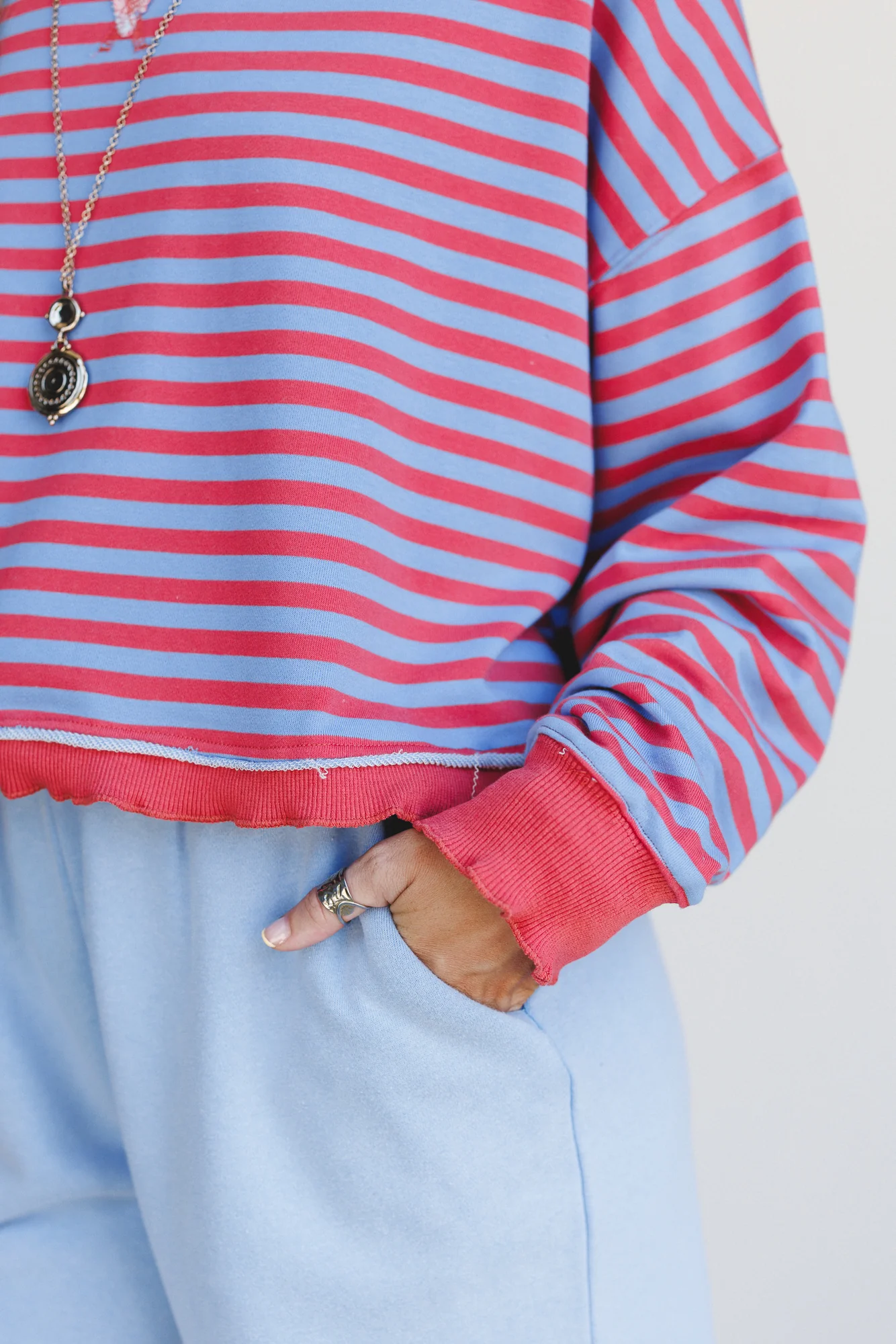 Freestyle Striped Top - Blue Multi - Image 2