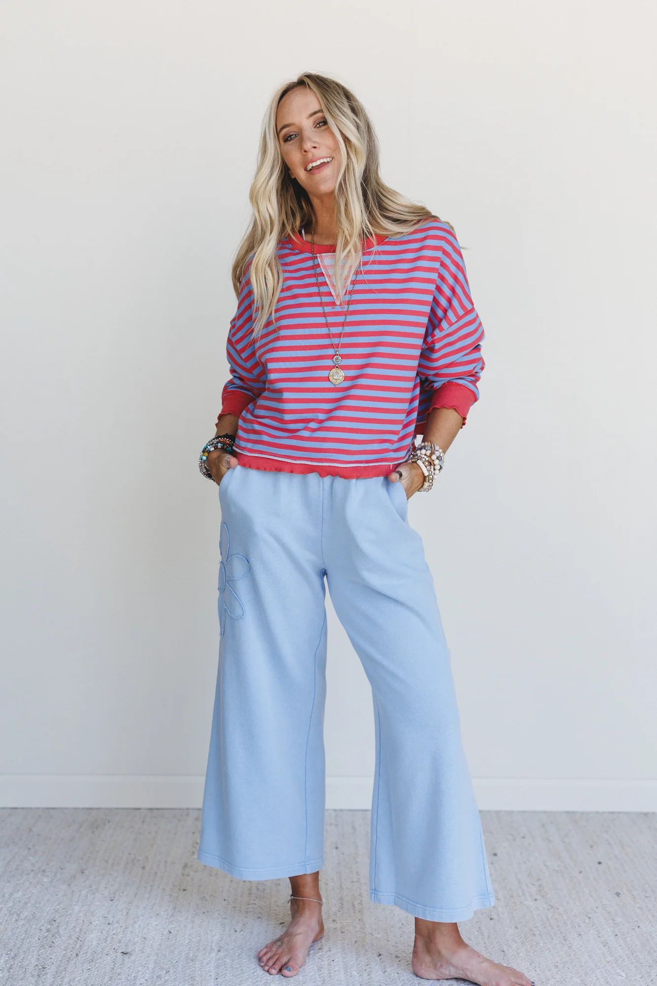 Freestyle Striped Top - Blue Multi - Image 4