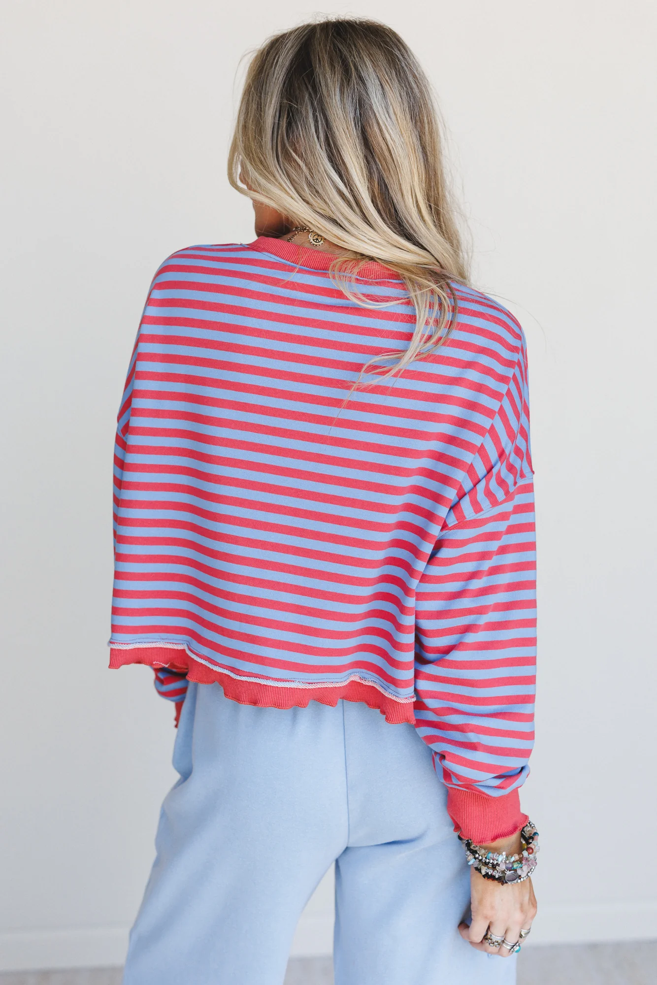 Freestyle Striped Top - Blue Multi - Image 6