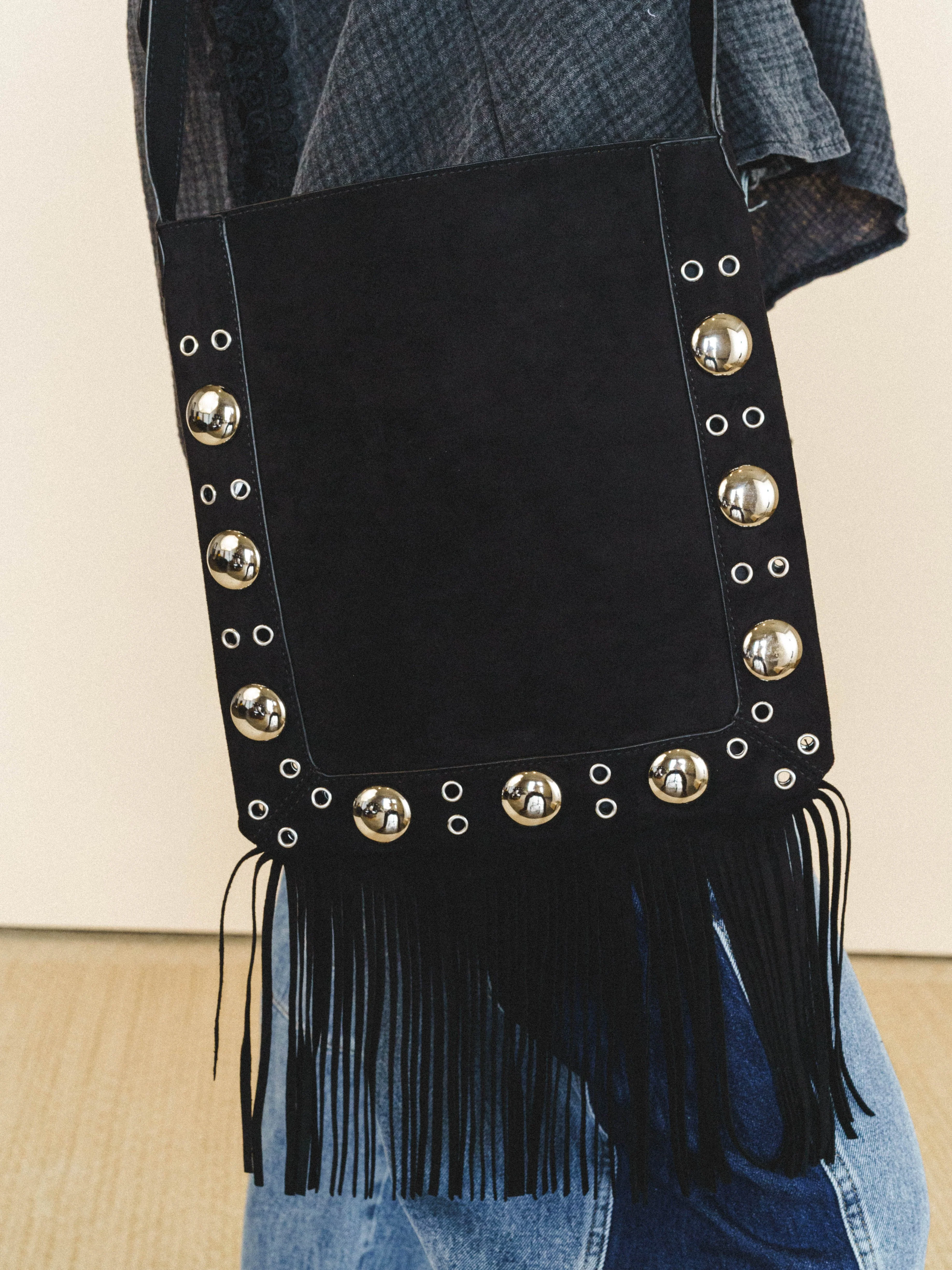 Fringe Feeling Crossbody Bag - Black - Image 4