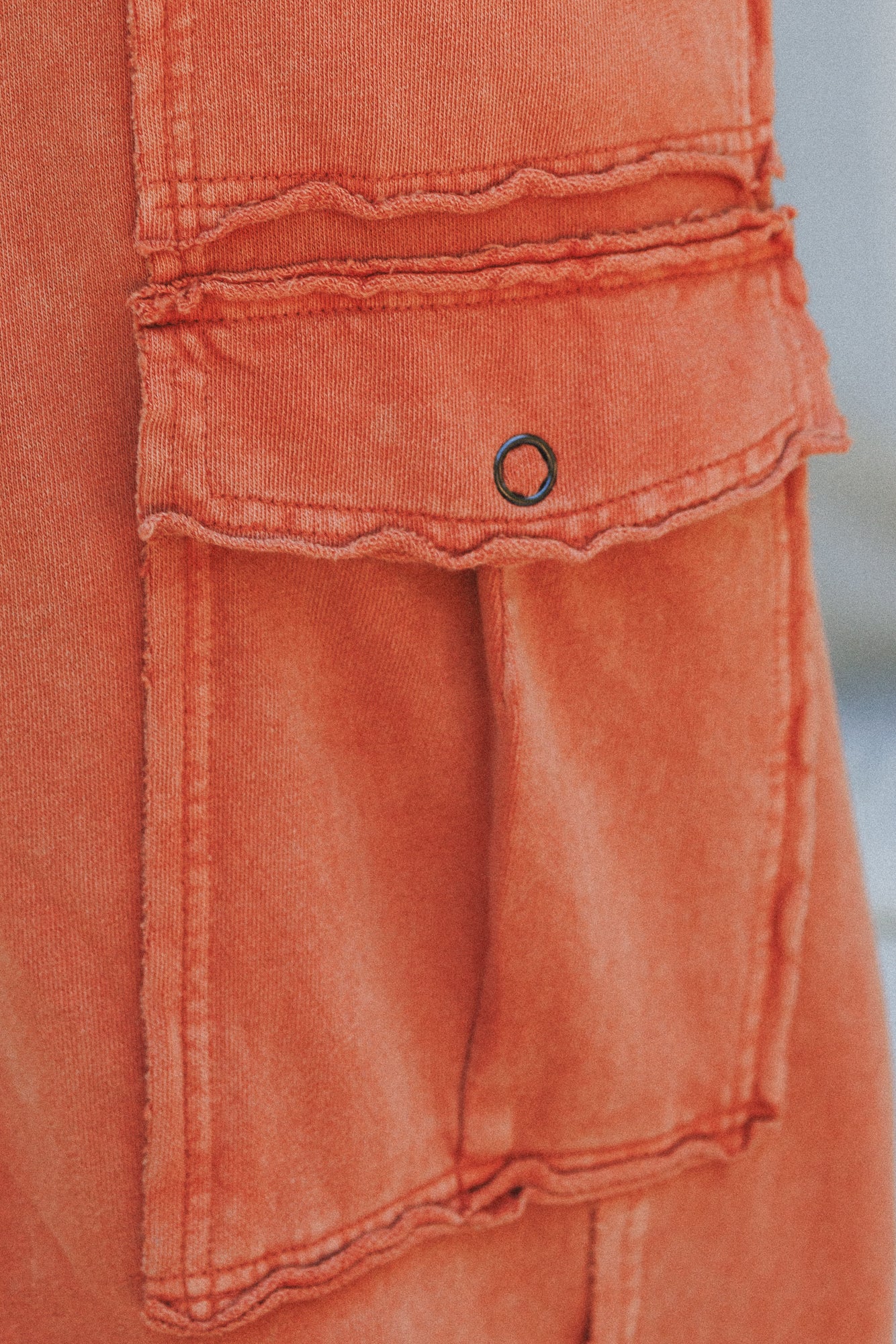 Game On Cargo Wide Leg Pant - Burnt Orange - Image 3