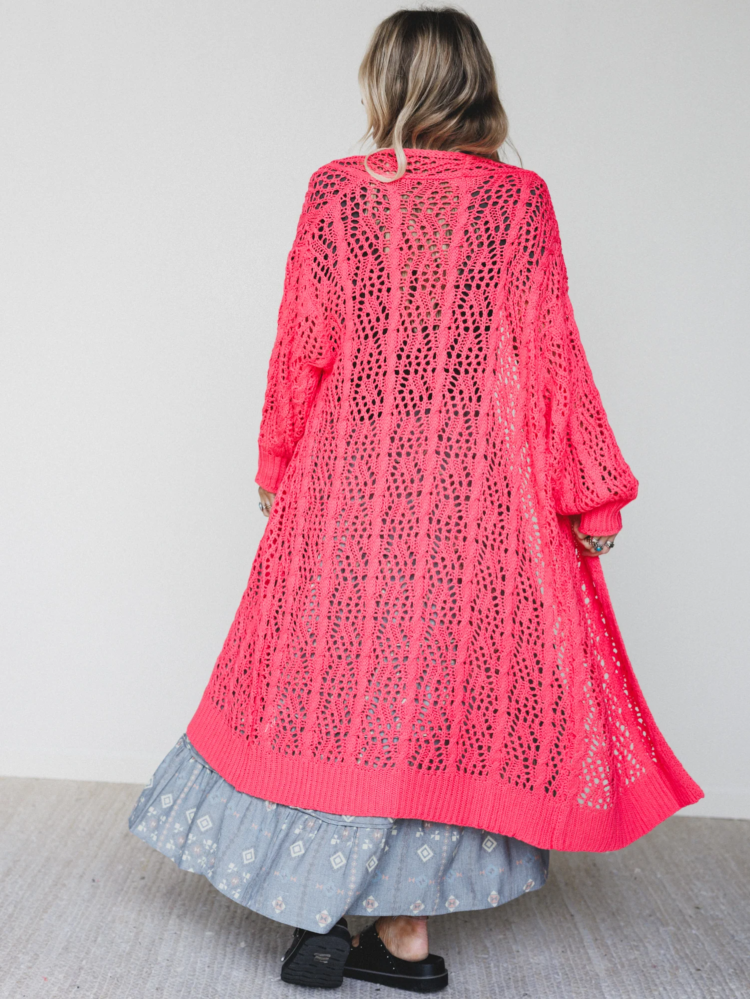 Garden Days Cardigan - Apple Red - Image 4
