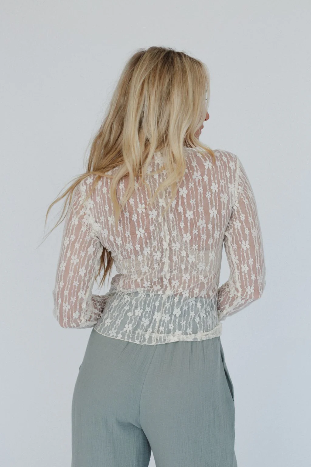 Get Real Lace Top - Ivory - Image 5