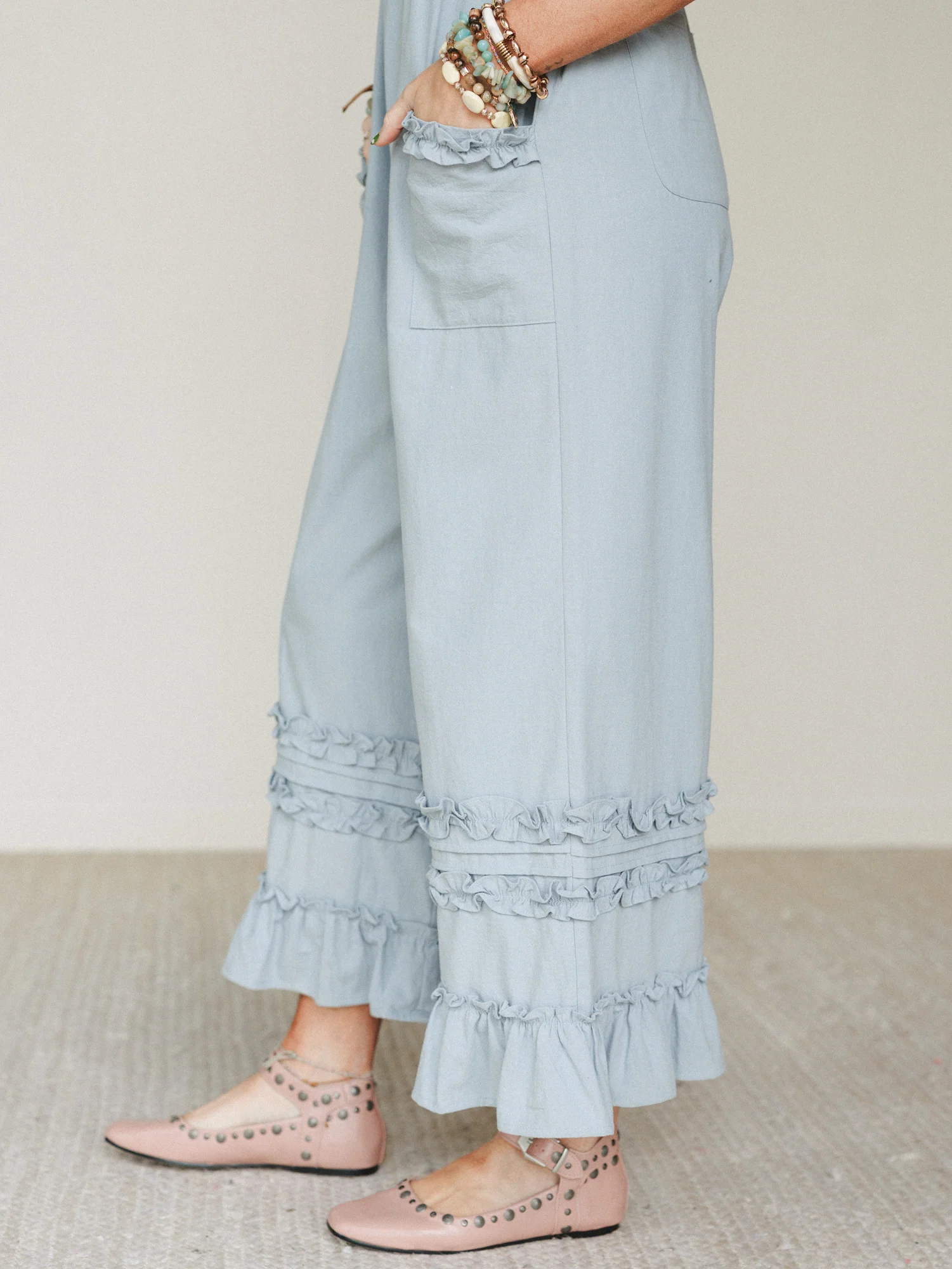 Glory Moment Jumpsuit - Chambray - Image 4