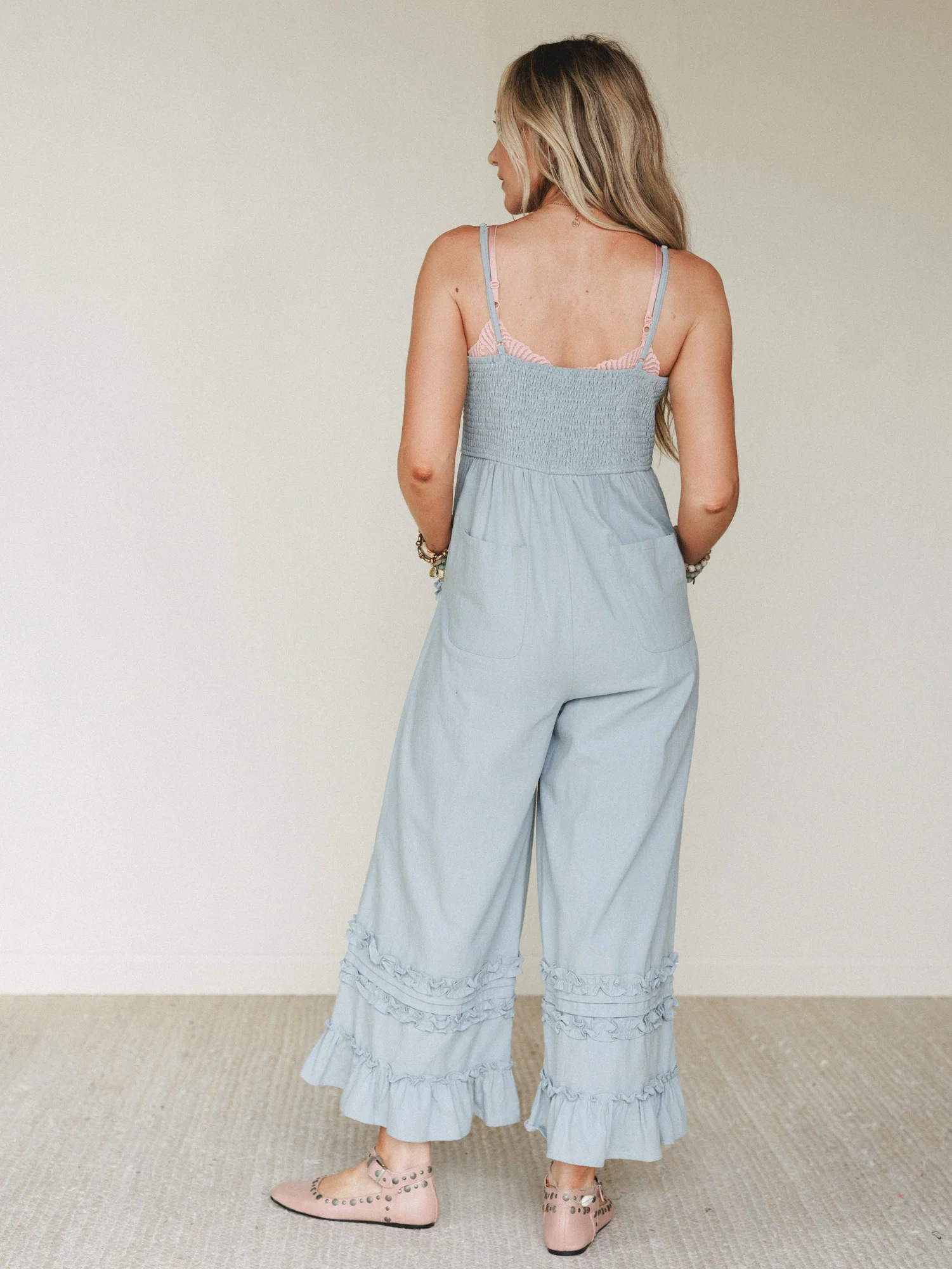 Glory Moment Jumpsuit - Chambray - Image 5