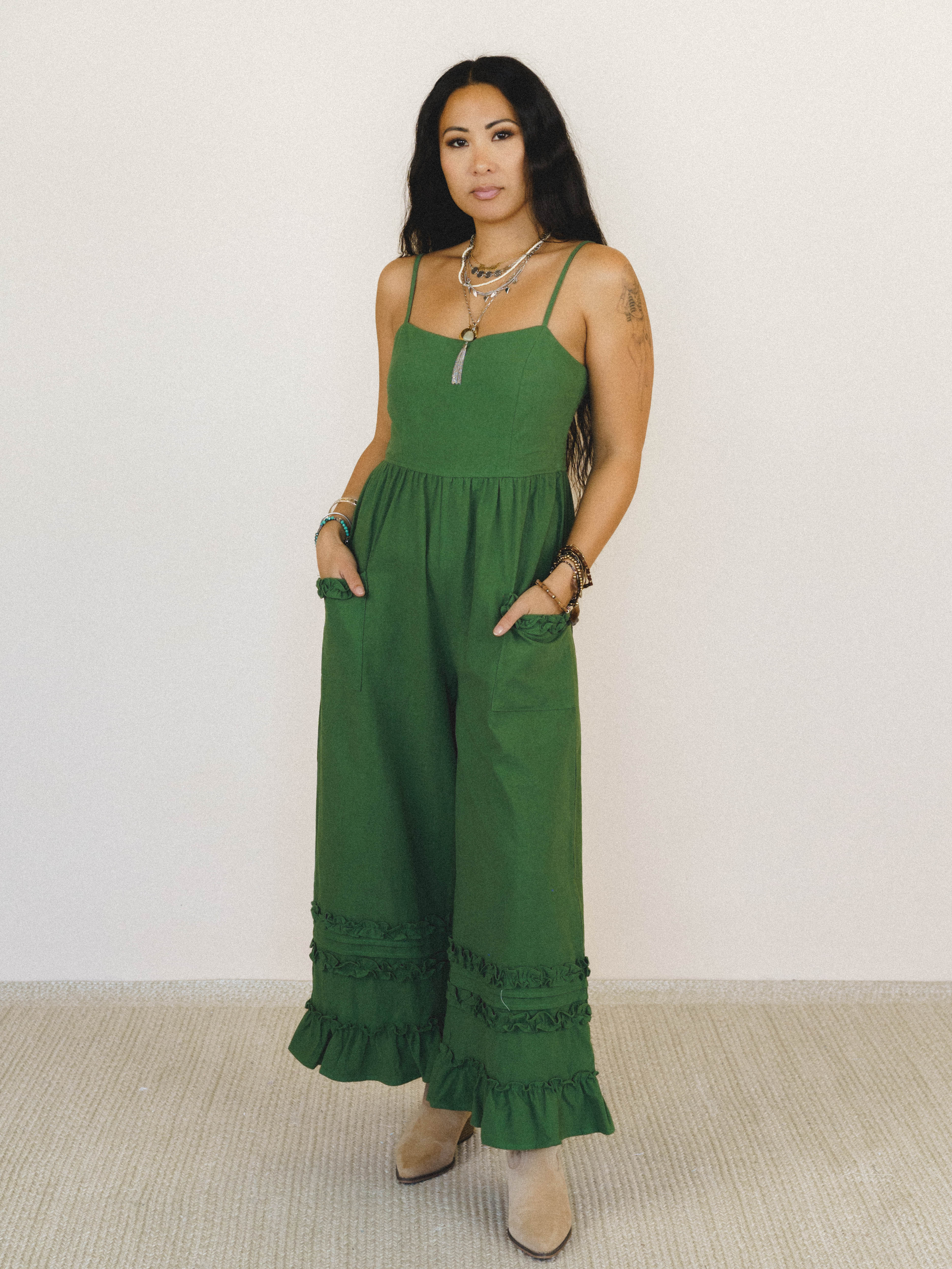Glory Moment Jumpsuit - Forest - Image 2