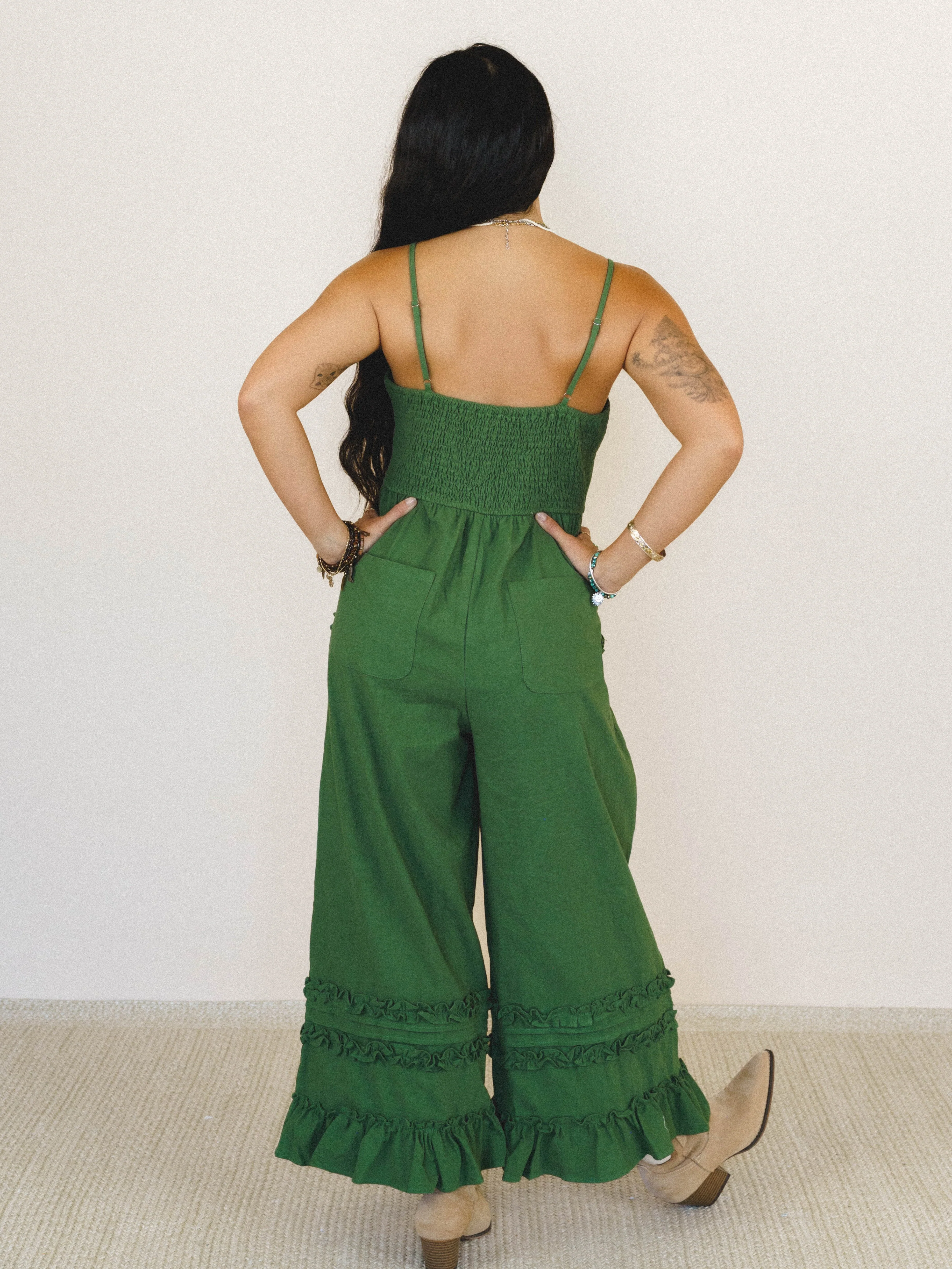 Glory Moment Jumpsuit - Forest - Image 5