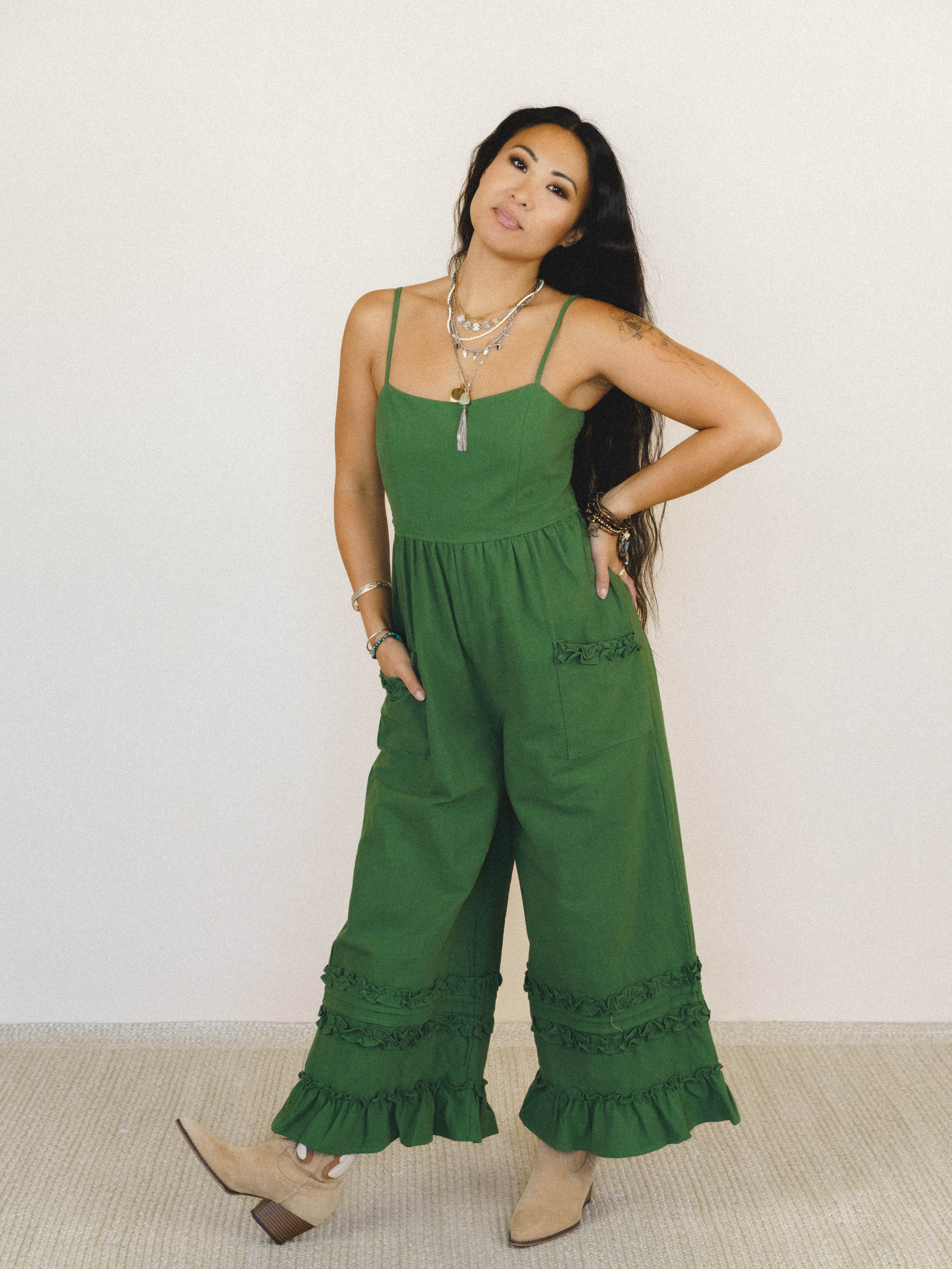 Glory Moment Jumpsuit - Forest - Image 6