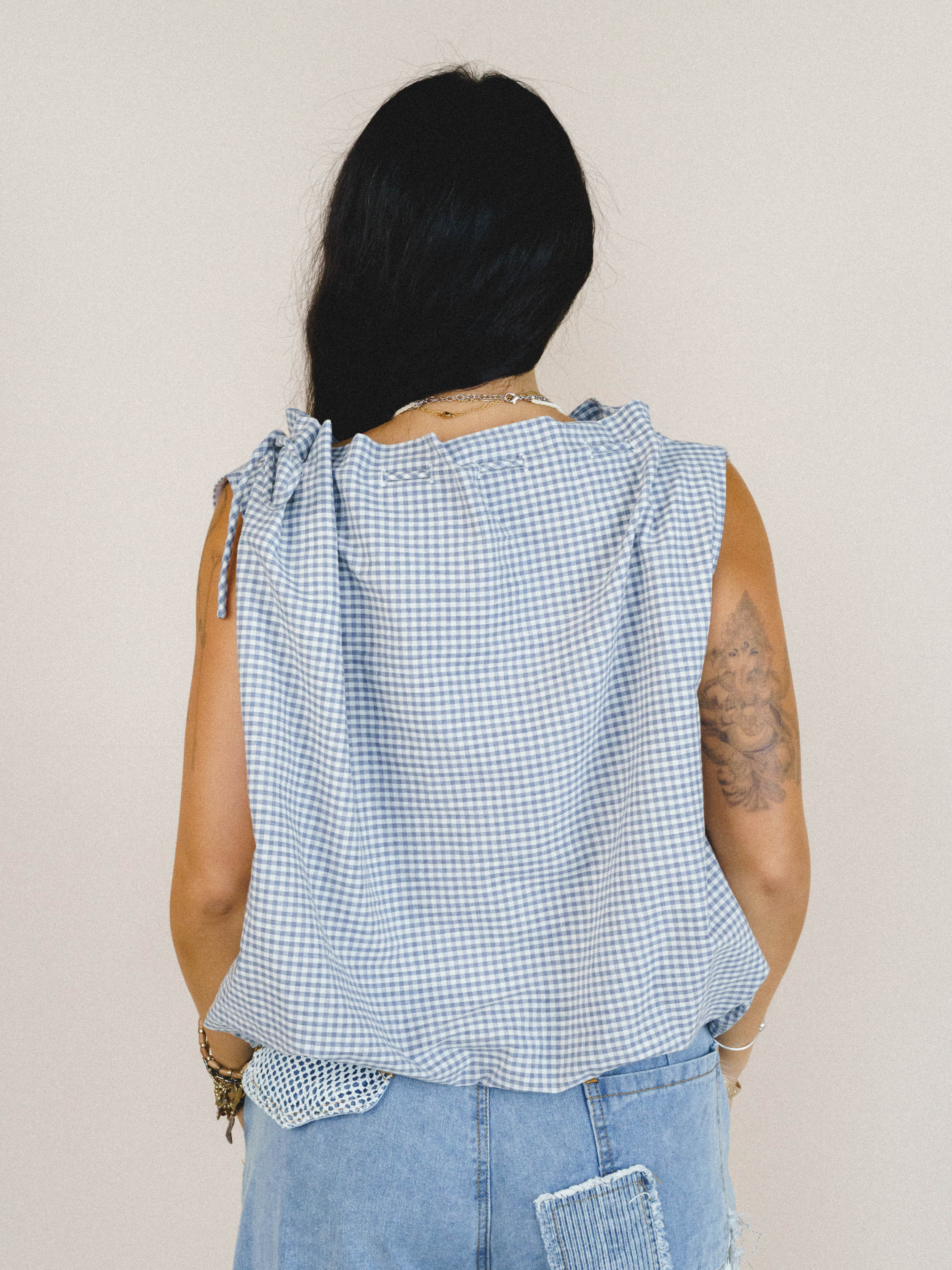Golda Blouse - Navy - Image 3
