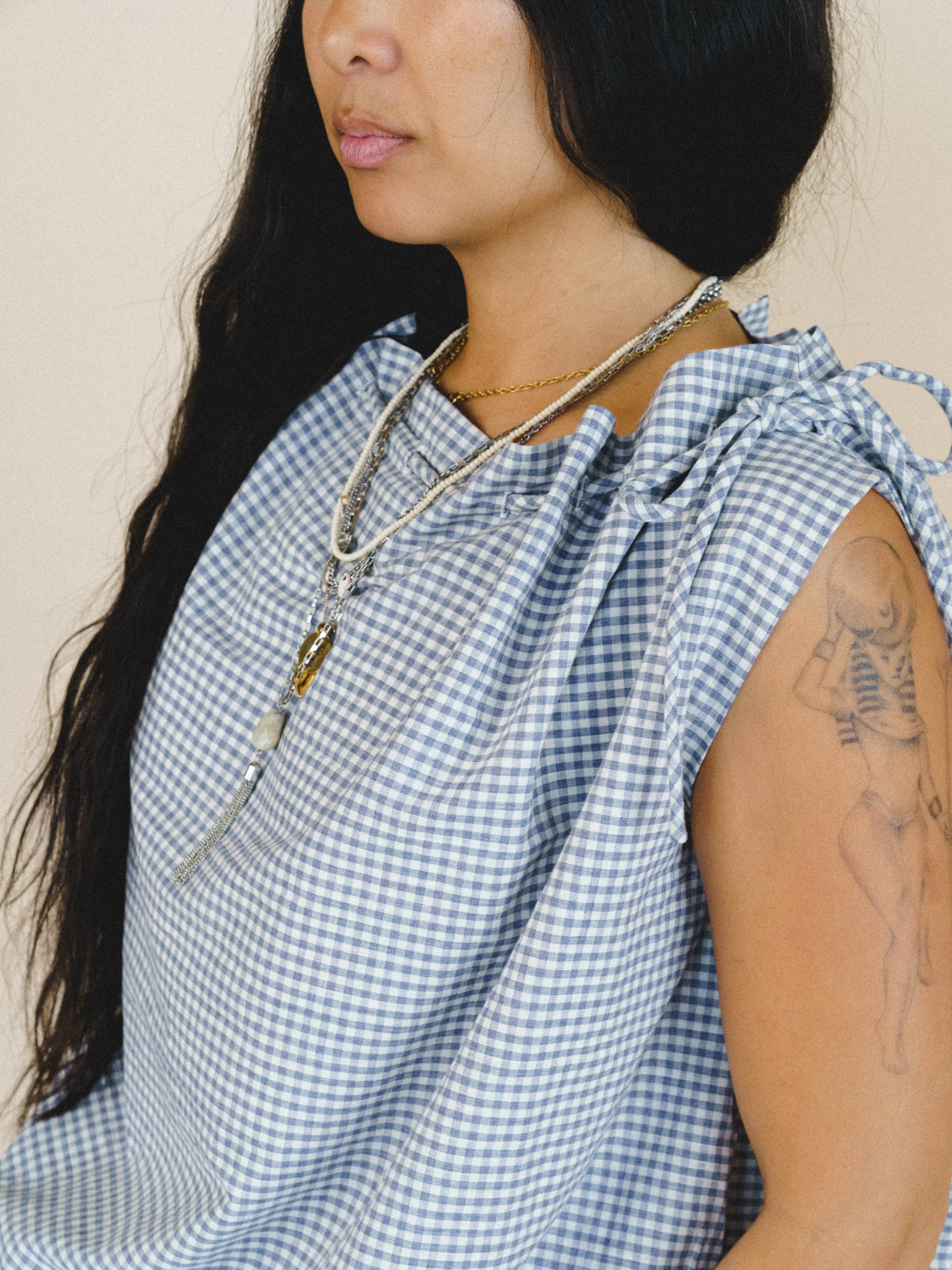 Golda Blouse - Navy - Image 5