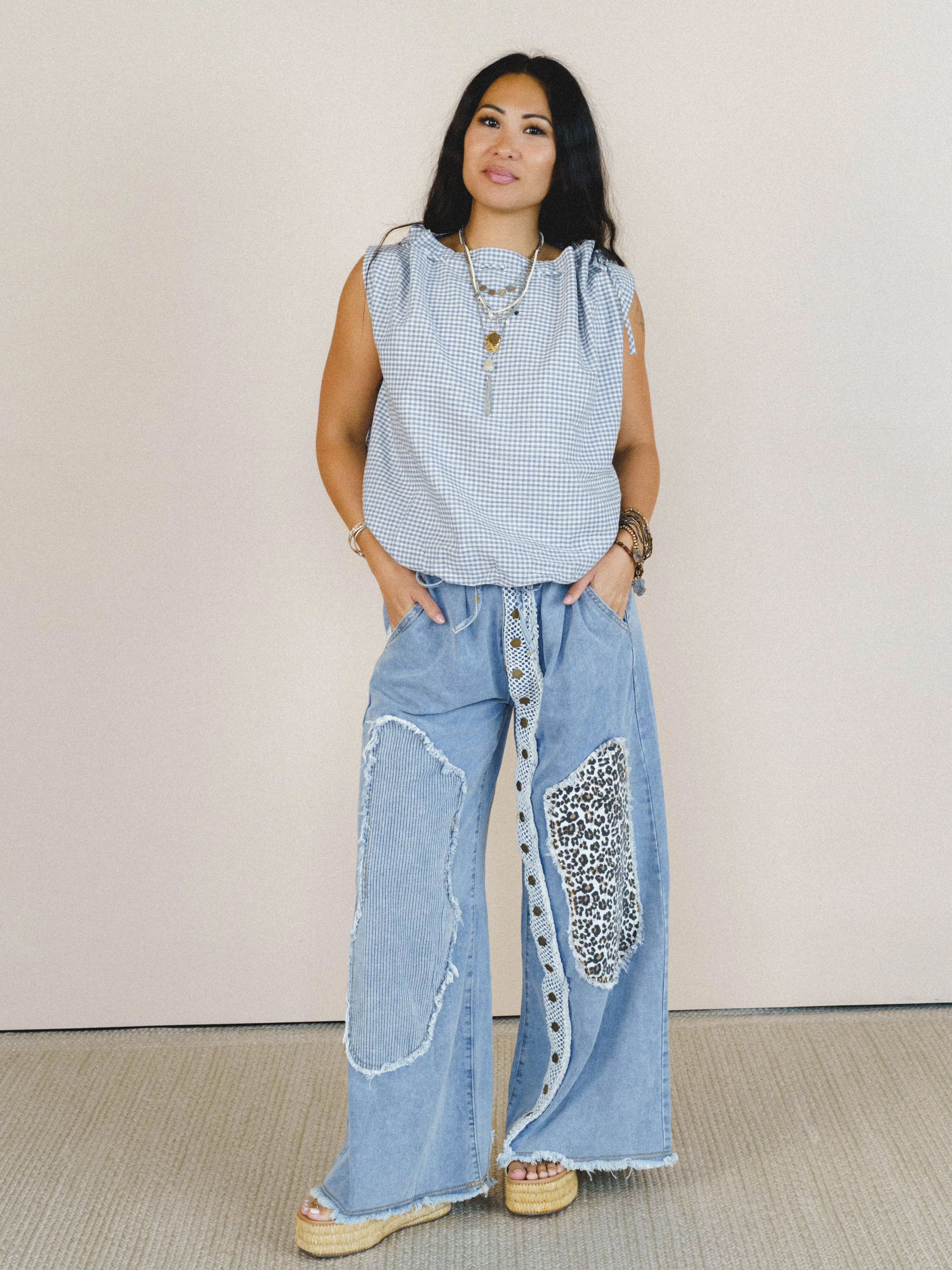 Golda Blouse - Navy - Image 6