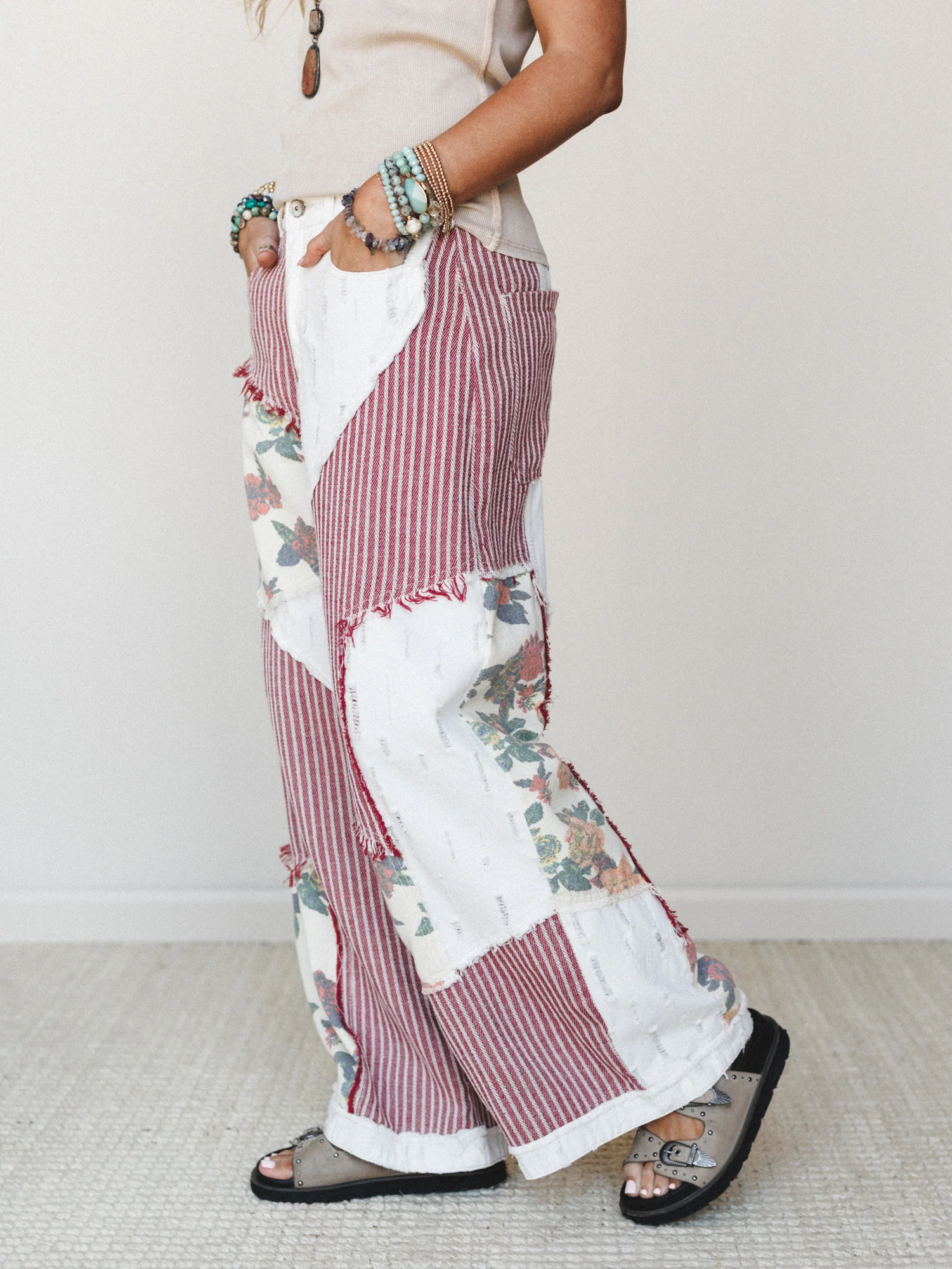 Goldenrae Pants - Red Multi - Image 2