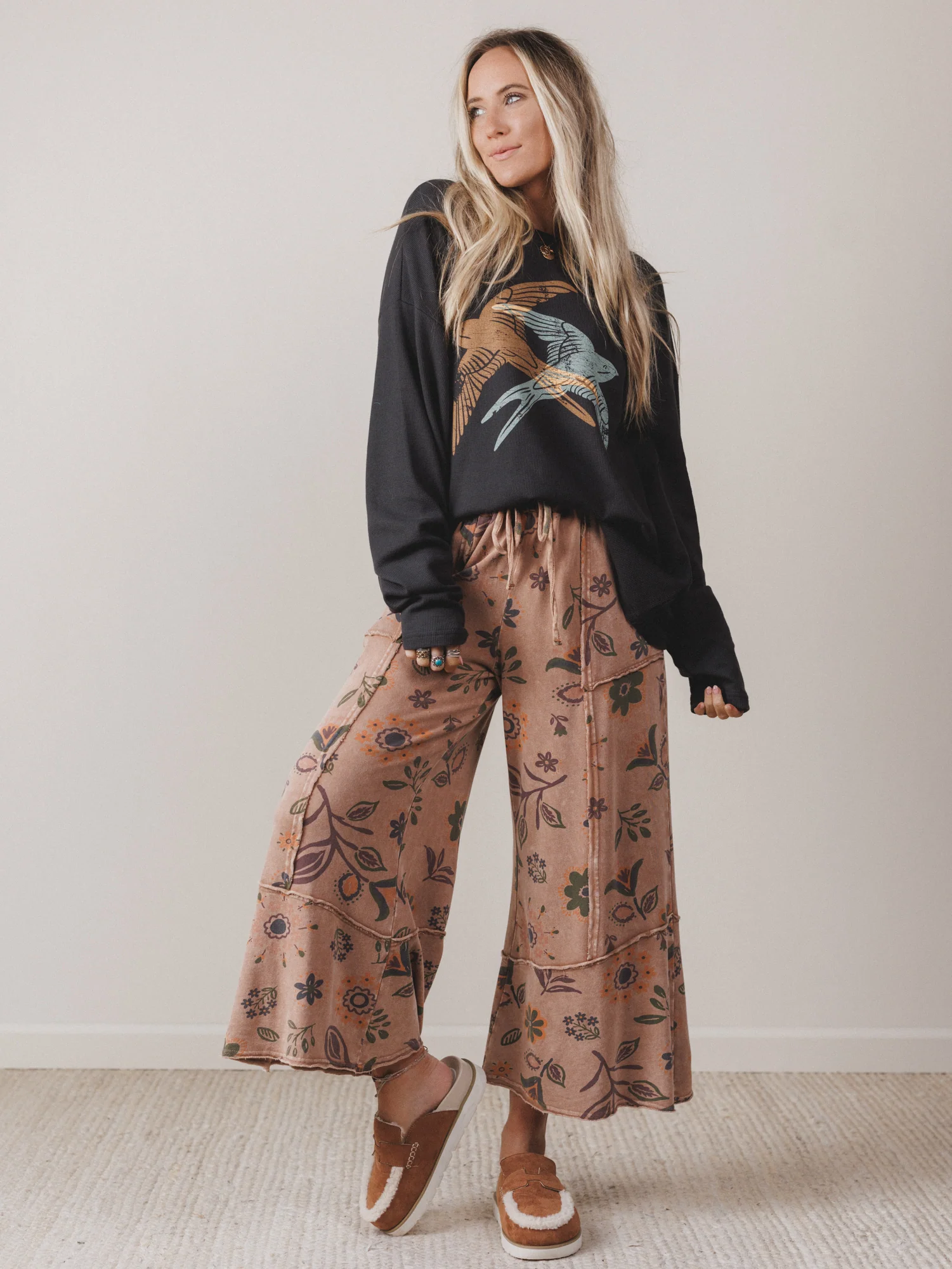 Groove Garden Pants - Mocha - Image 3