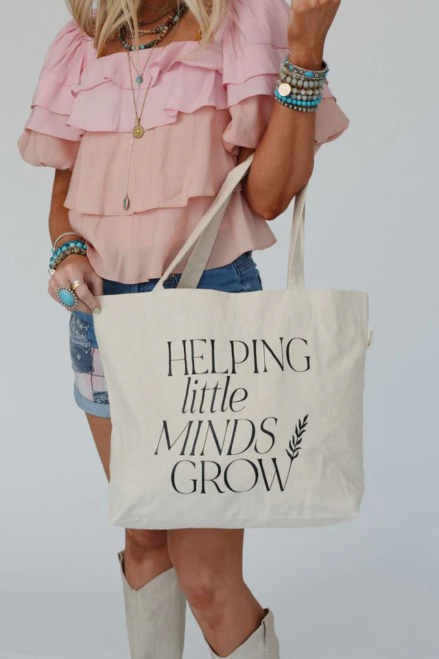Grow Together Canvas Tote - Natural - Image 6