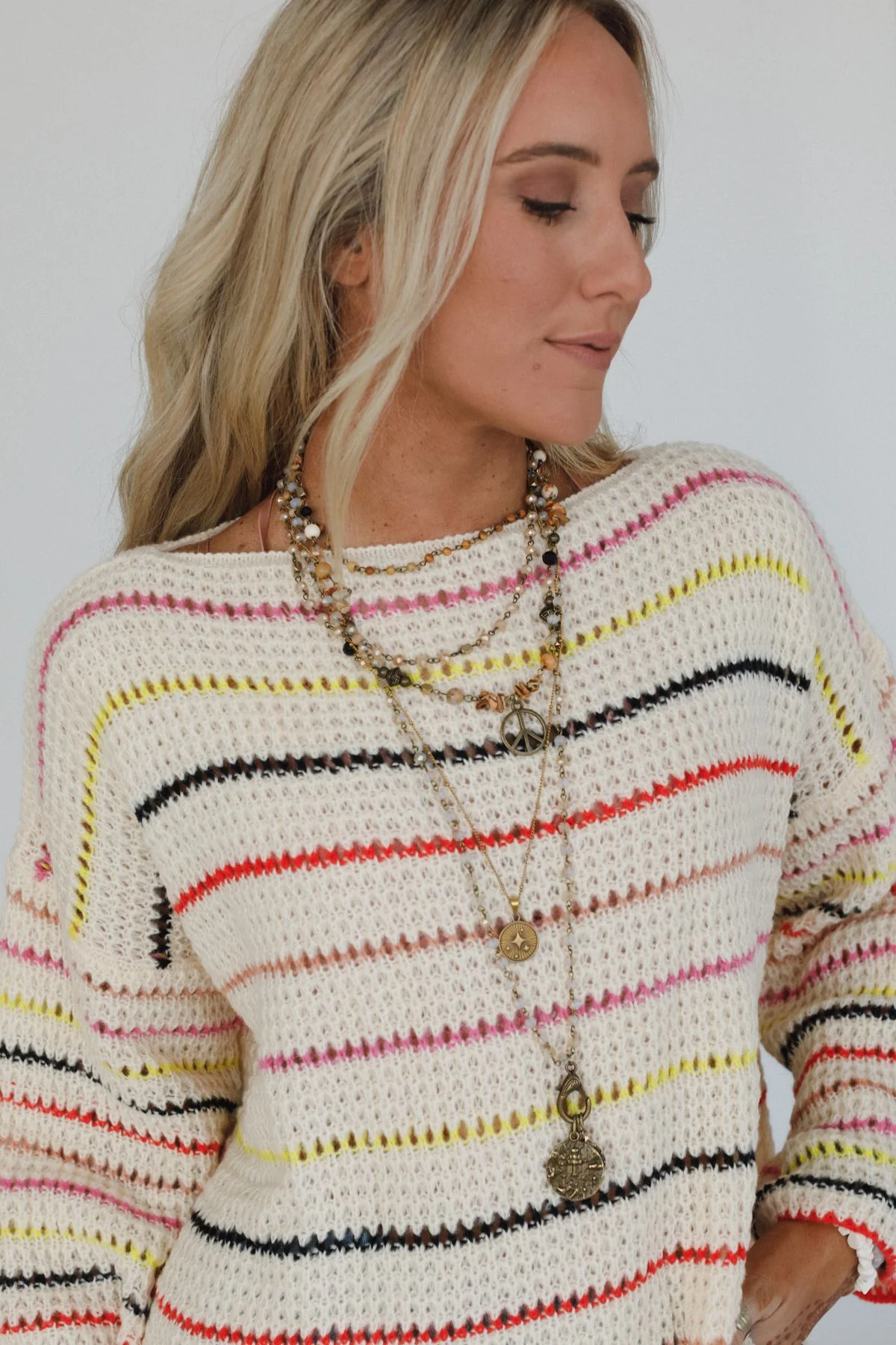 Halo Breeze Bell Sleeve Sweater - Multi - Image 4