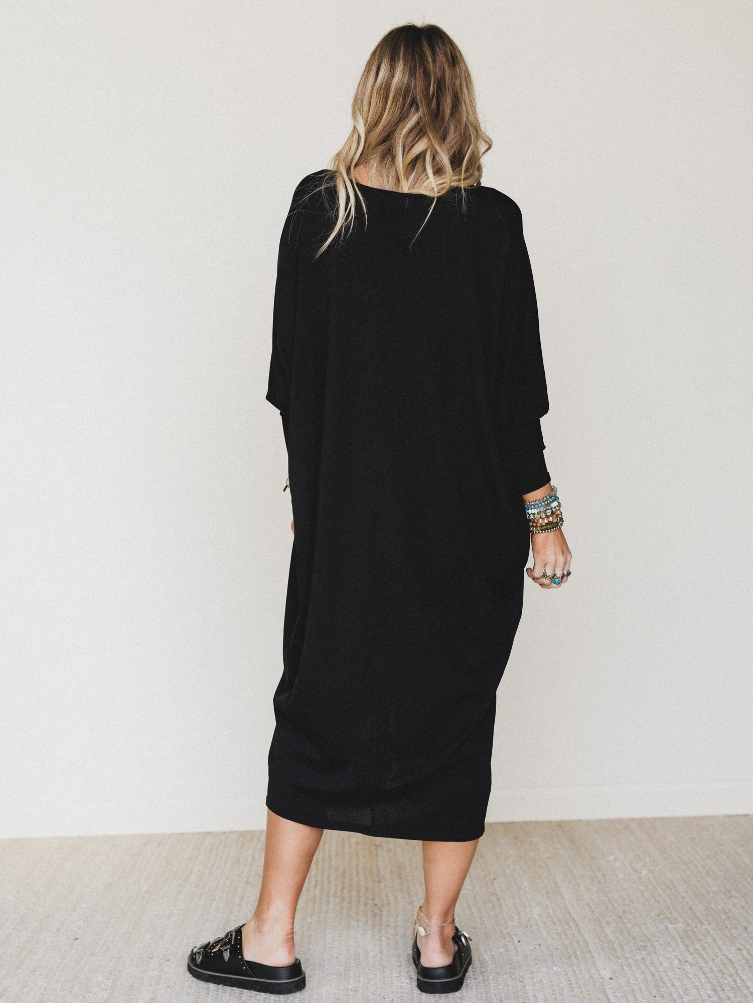 Harper Duster Dress - Black - Image 7