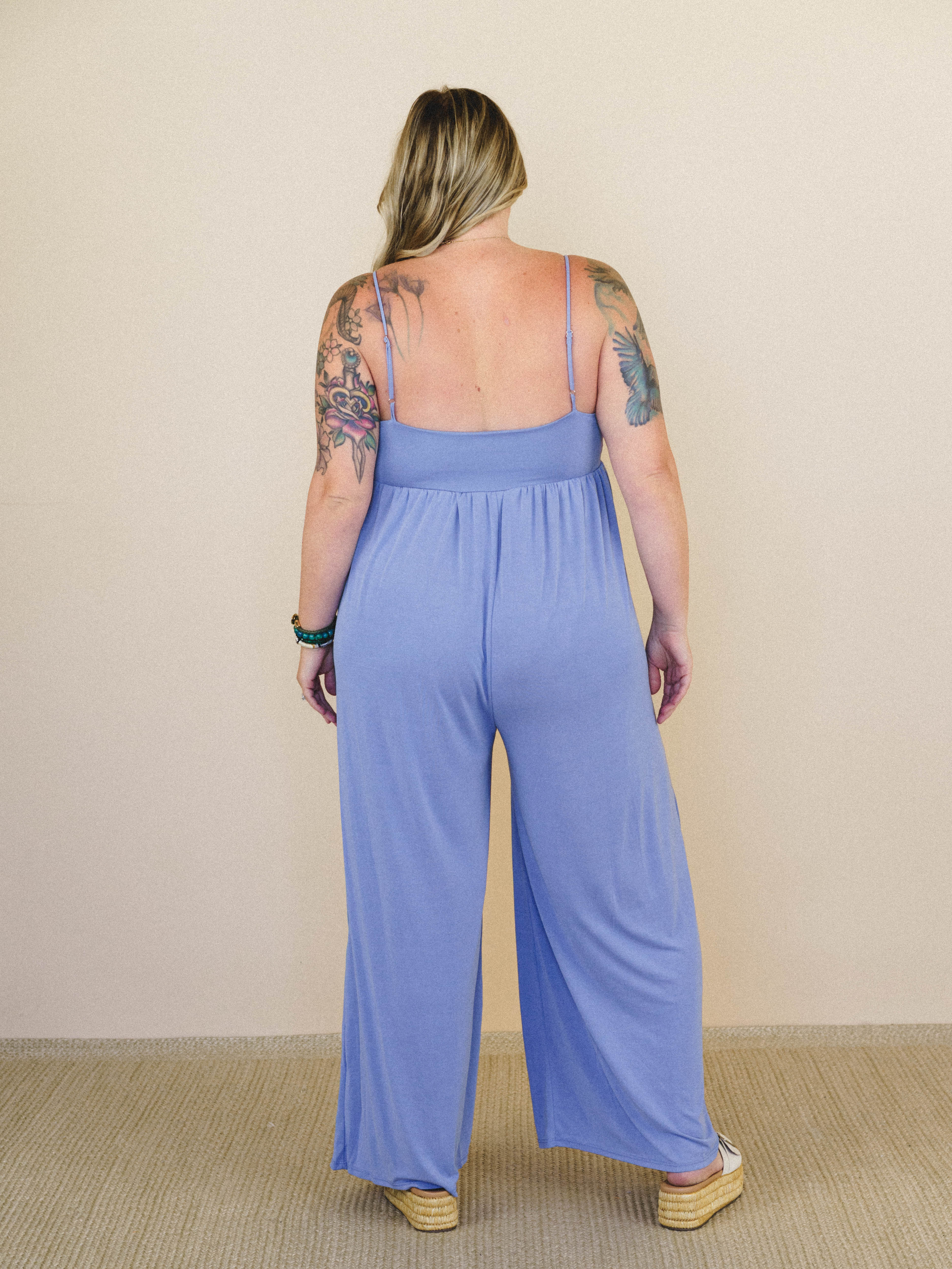 Heart of Posey's Jumpsuit - Blue - Image 3