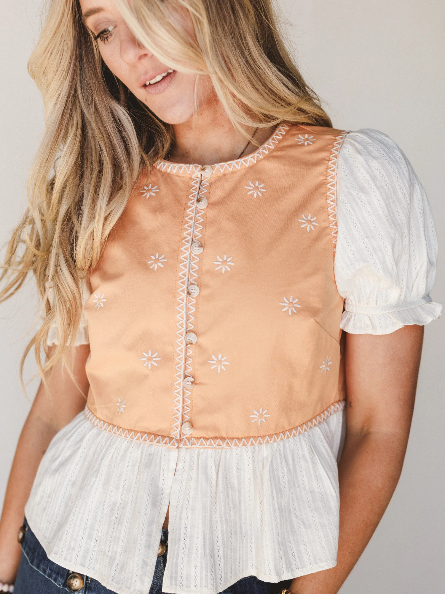 Heart to Hand Top - Apricot - Image 2