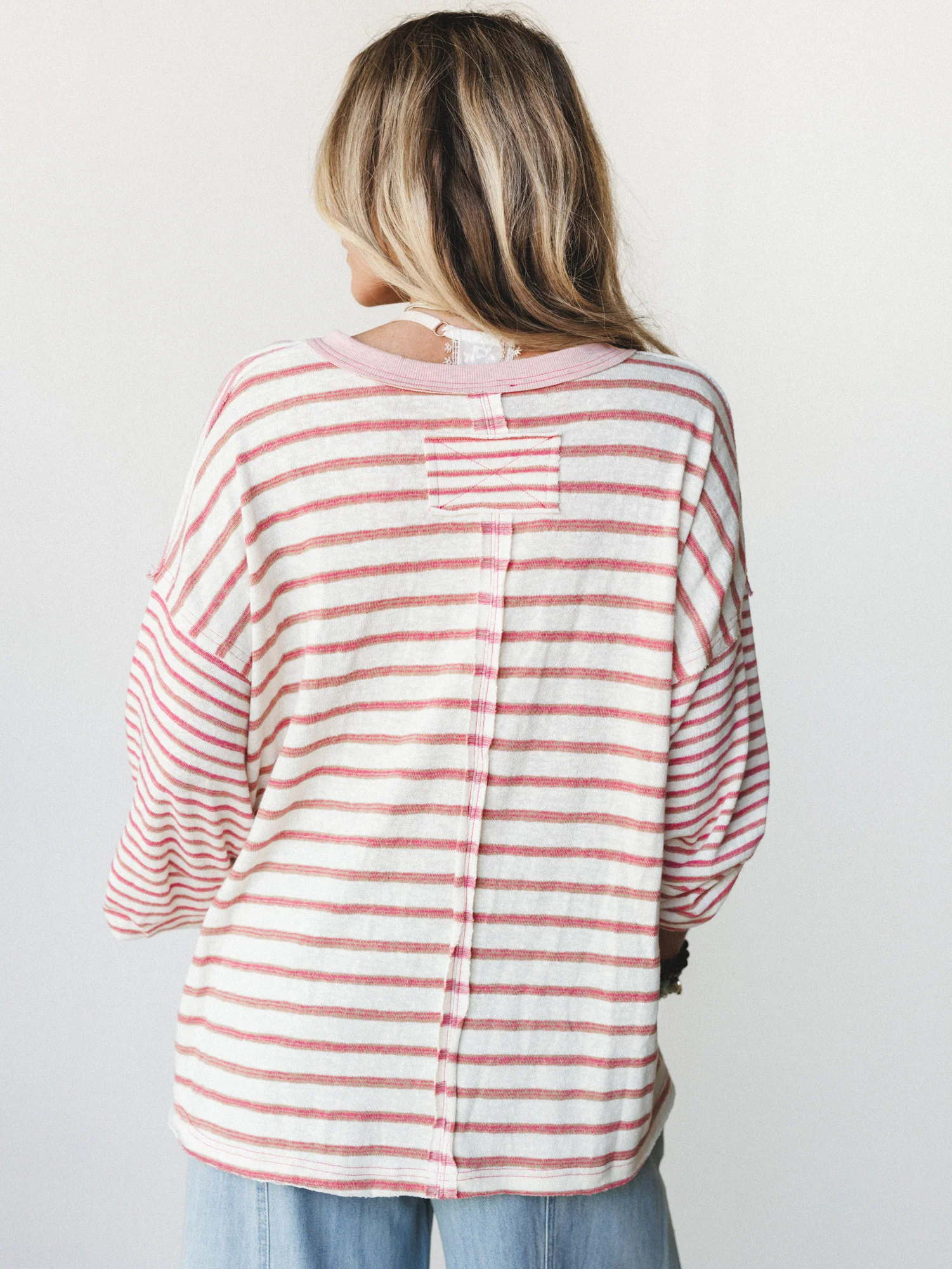 Here for the Moon Long Sleeve Tee
- Pink - Image 5