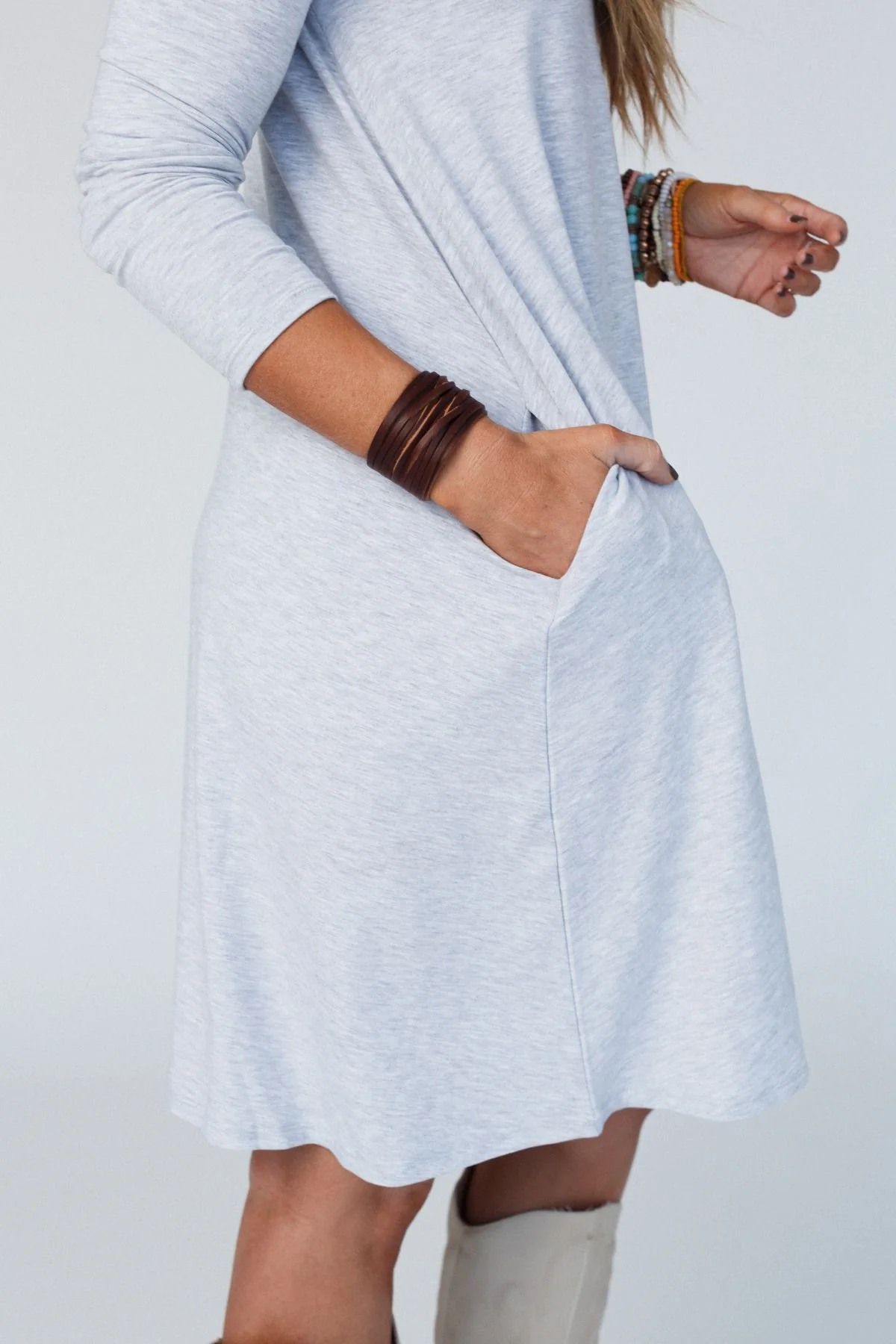 Hey Honey Leather Cuff - Brown - Image 5