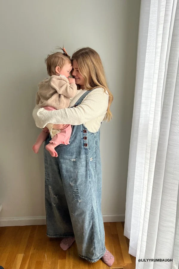 High Hopes Slouchy Denim Overalls - Blue - Image 5
