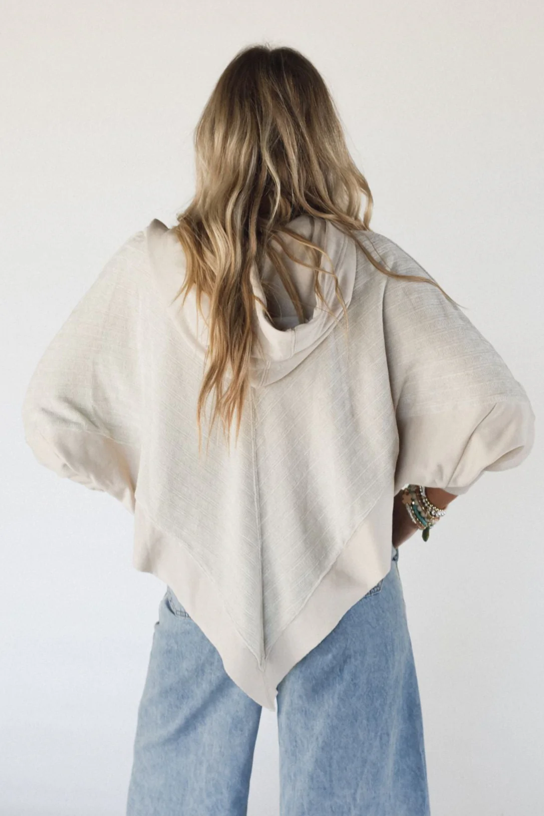 High Point Hoodie Top - Beige - Image 4