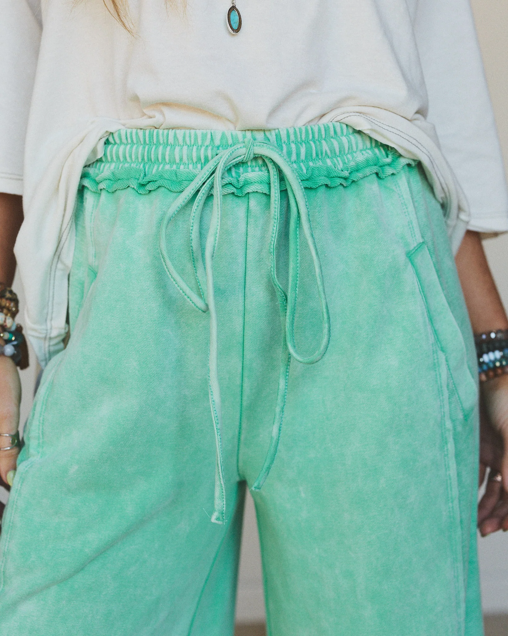 Hit the Mark Pants - Teal - Image 4
