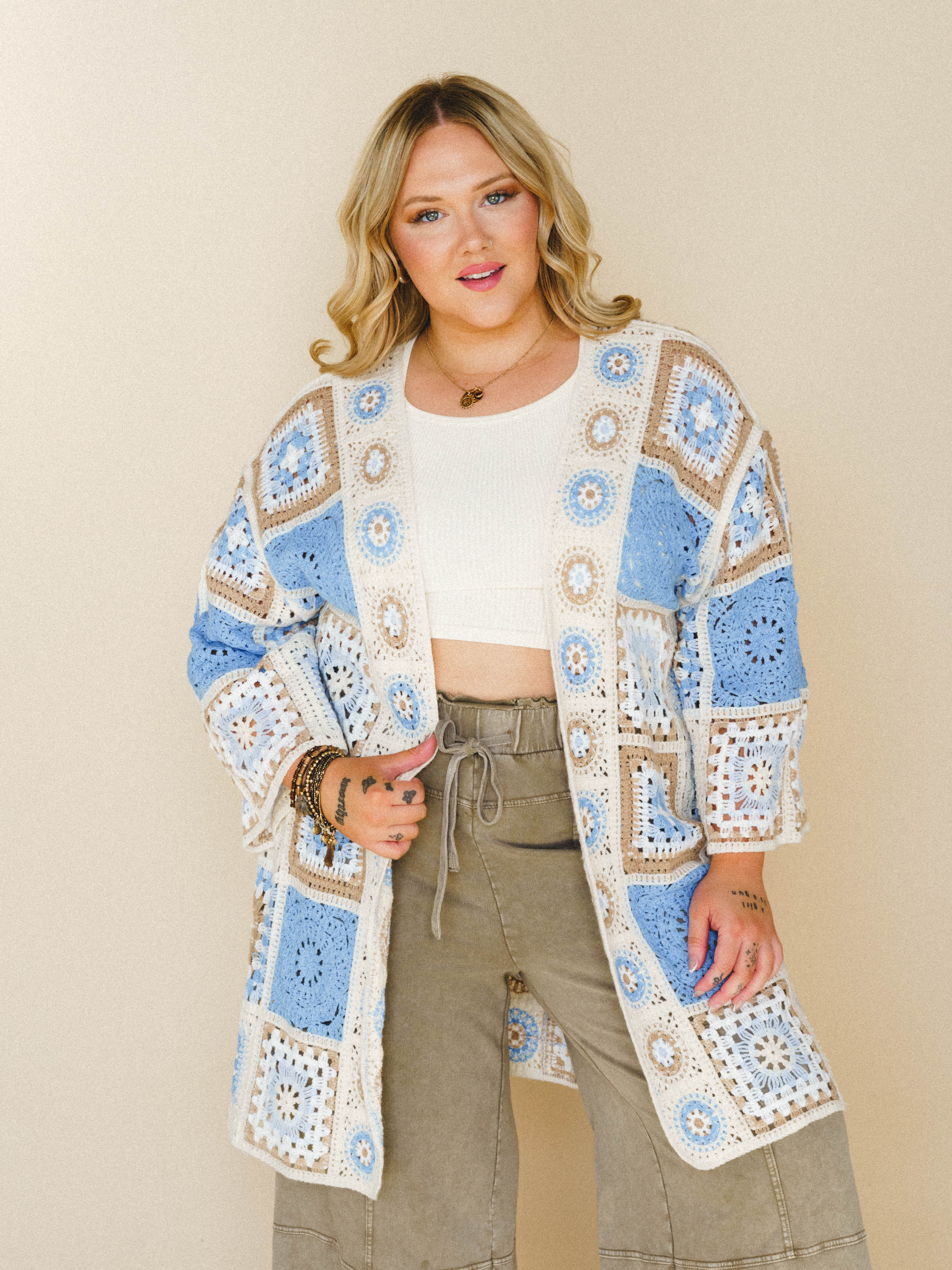 Holiday Journey Cardigan - Blue Multi