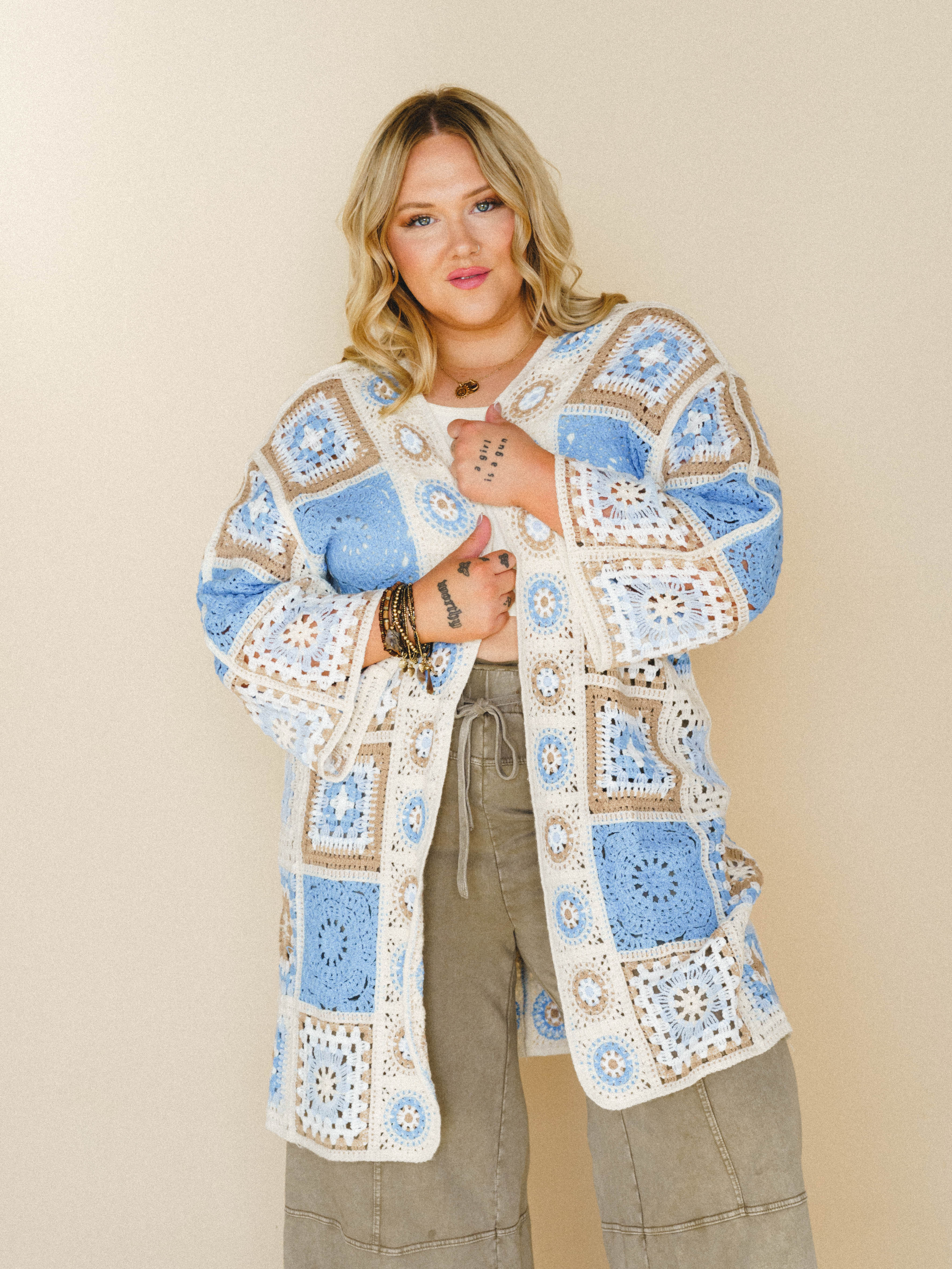 Holiday Journey Cardigan - Blue Multi - Image 3