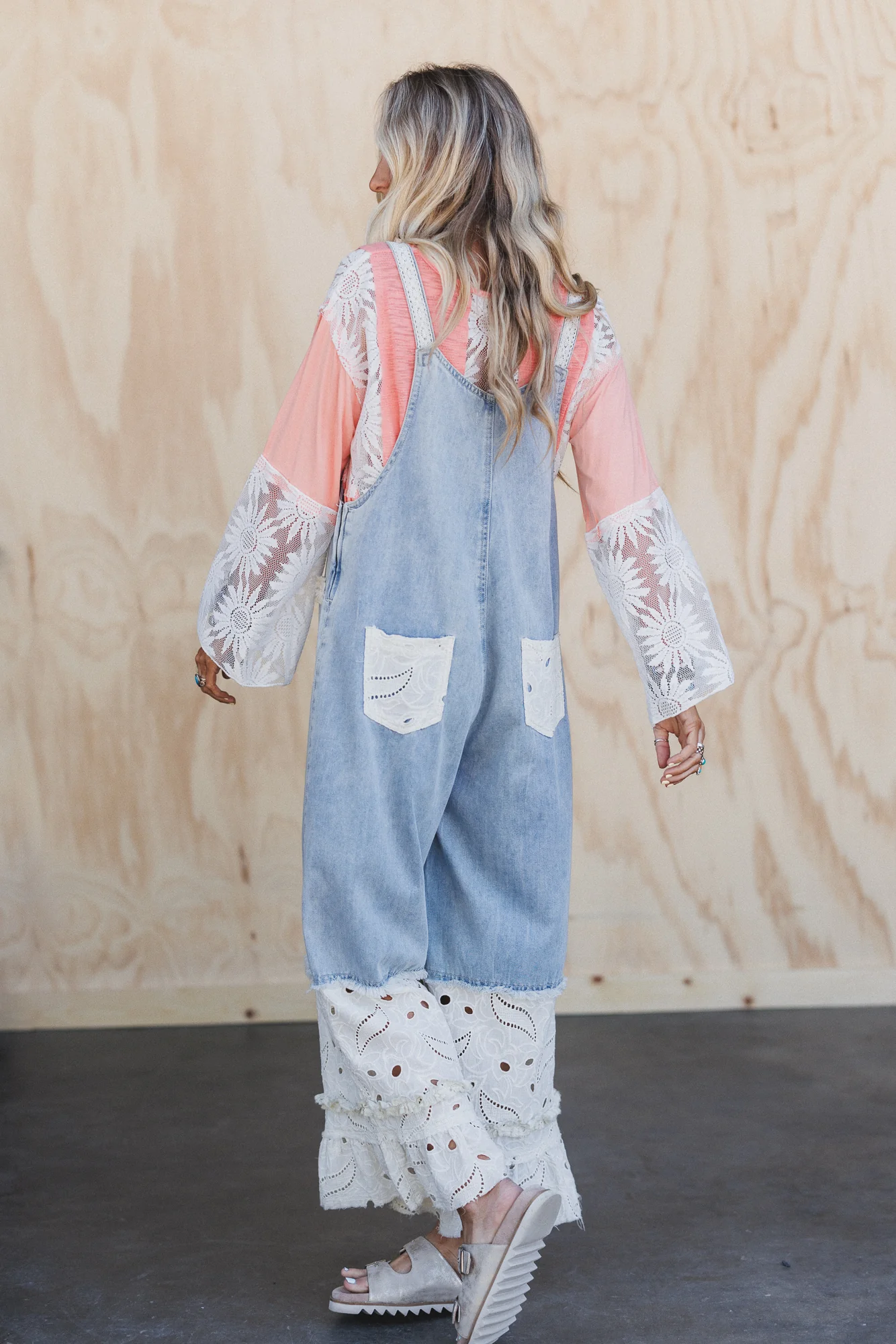 Hometown Love Overalls - Denim - Image 5