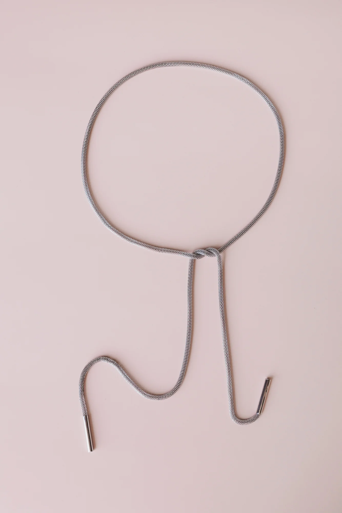 Horizon Drop Necklace - Silver - Image 3