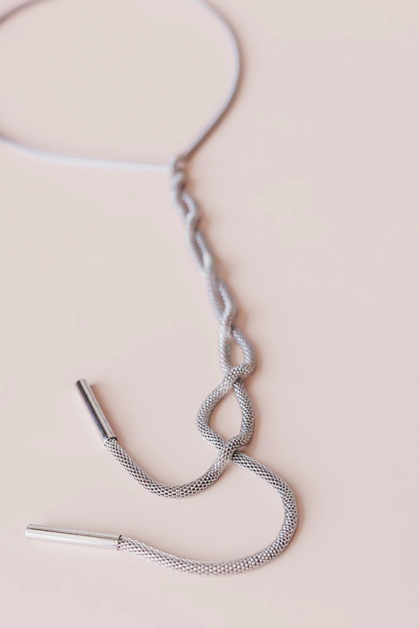 Horizon Drop Necklace - Silver - Image 4