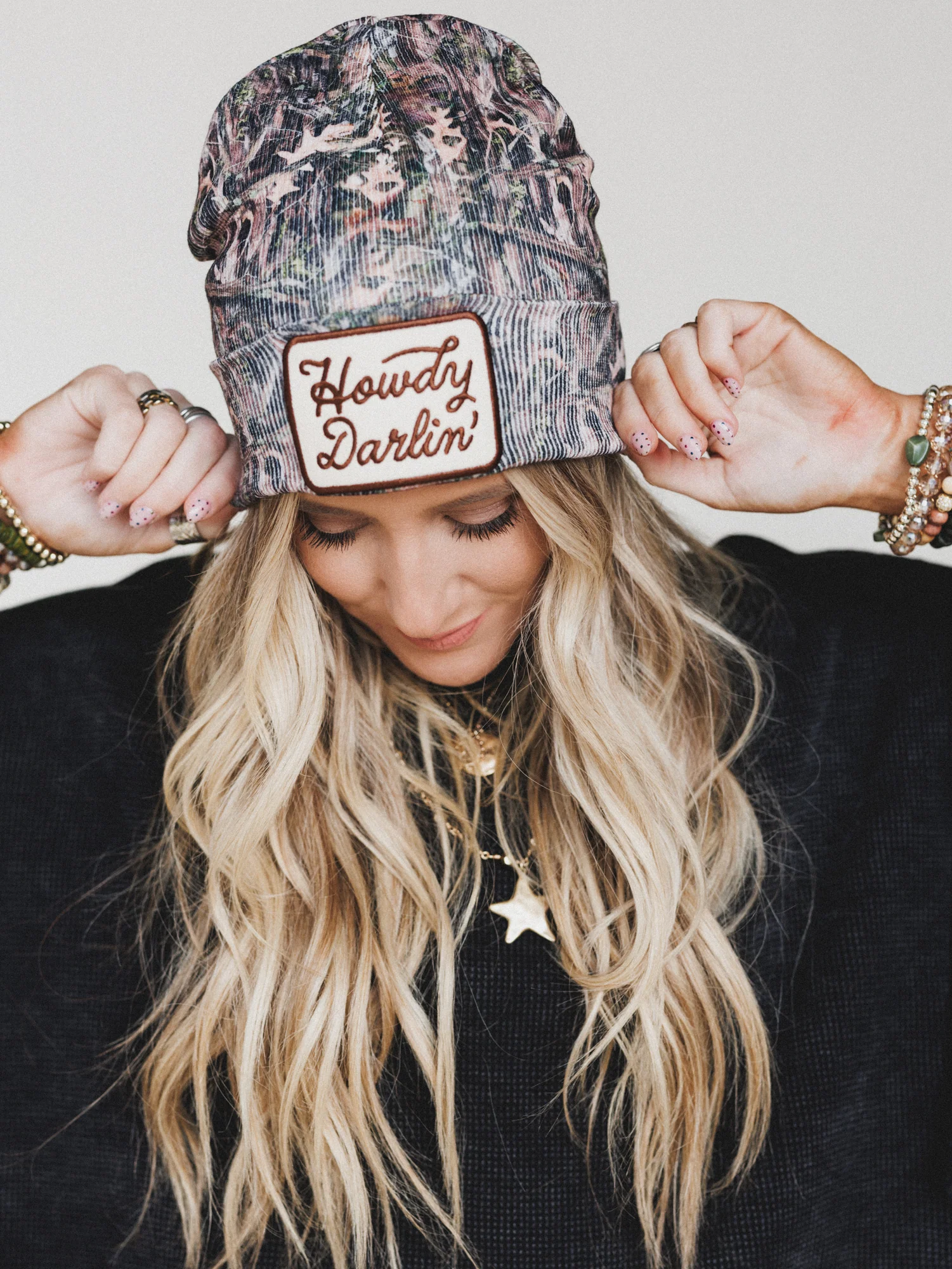 Howdy Darlin Beanie - Camo - Image 2